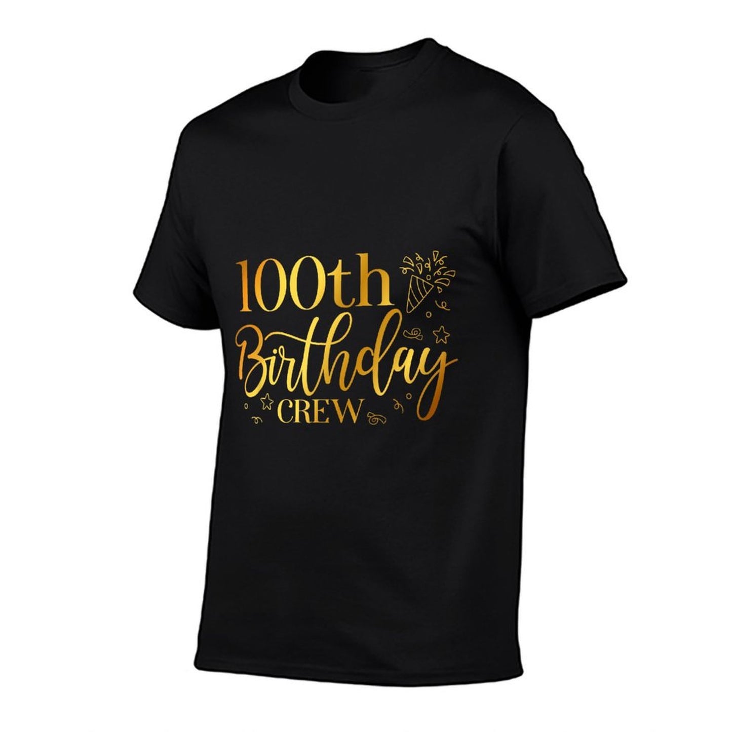 100th Birthday Crew 100 Years Old Bday Matching Group Party Rolled Sleeves T-Shirt