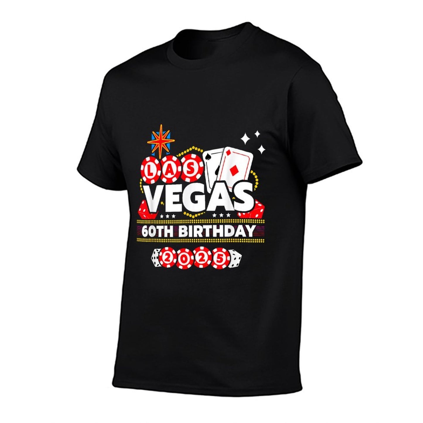 Vegas 60th Birthday - Vegas Birthday - Vegas Birthday 2025 Eco-friendly Material T-Shirt