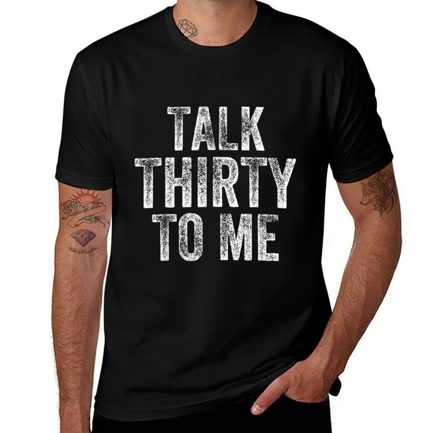 30th Birthday Talk Thirty To Me Polyester Blend T-Shirt