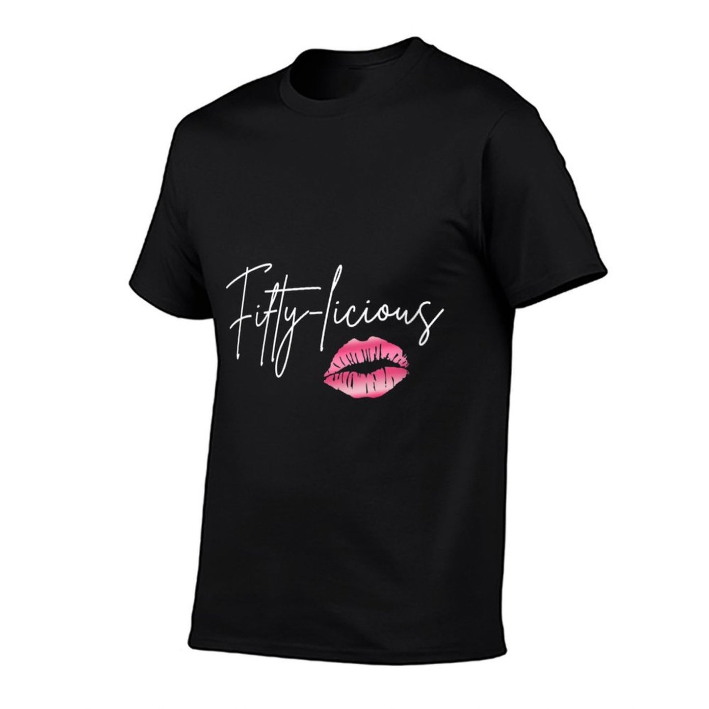 Womens Fifty Licious Funny 50th Birthday Queen 50 Years Birthday Slim-fit Cut T-Shirt