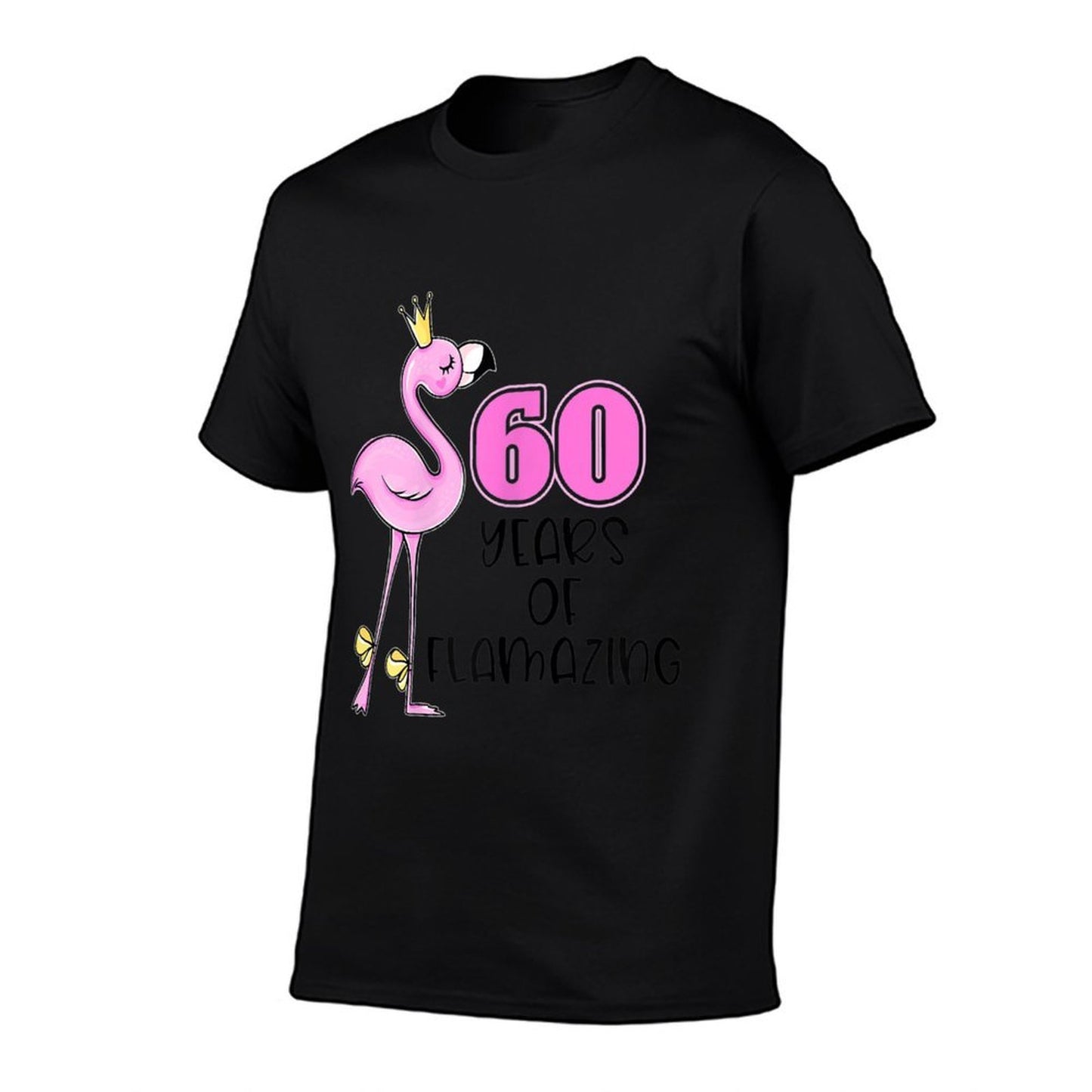 Womens 60 Years Of Flamazing Flamingo Design Beach 60th Birthday Heathered Texture T-Shirt