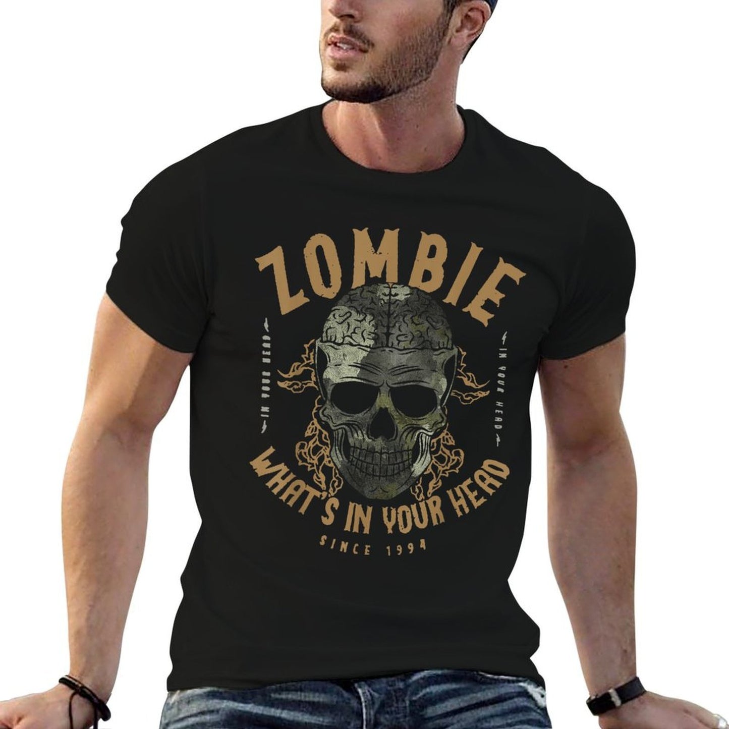 Zombie Whats In Your Head Since 1994 Quote Sayings Relaxed-fit T-Shirt