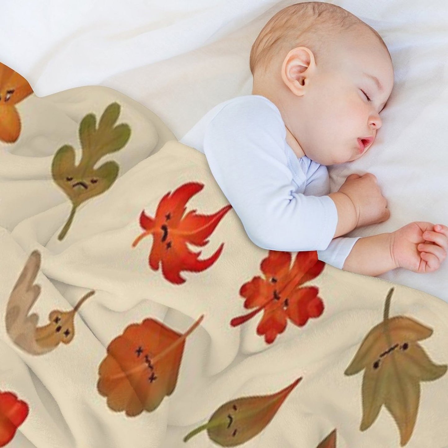 Sad Fallen Leaves Versatility Throw Blanket