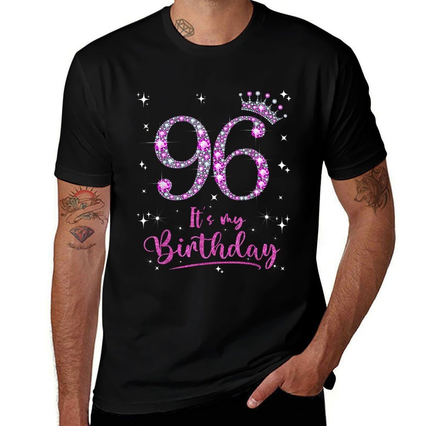 96 It's My Birthday 96 Years Old 96th Birthday Women Gift Tagless Design T-Shirt