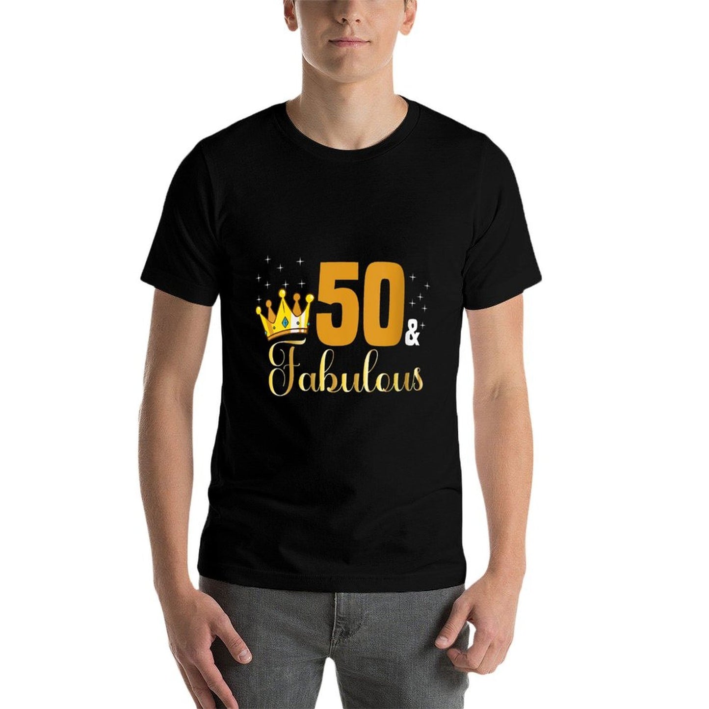 Womens 50 & Fabulous - 1972 50th Birthday 50 Years Old Cotton T-Shirt