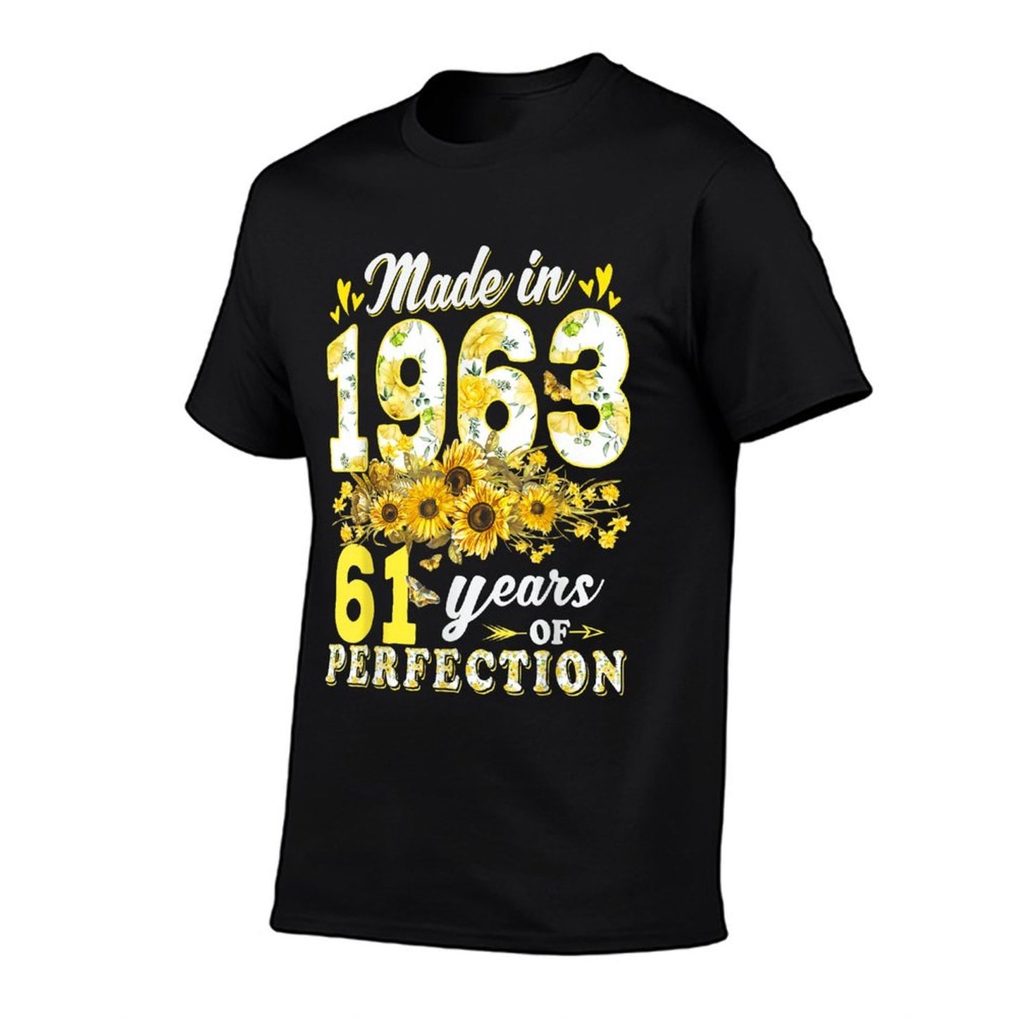 61 Year Old Made In 1963 Floral 61st Birthday Gifts Women Odor-resistant T-Shirt