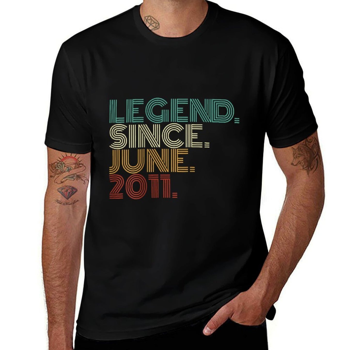 14 Years Old Legend Since June 2011 14th Birthday Affordable Price T-Shirt