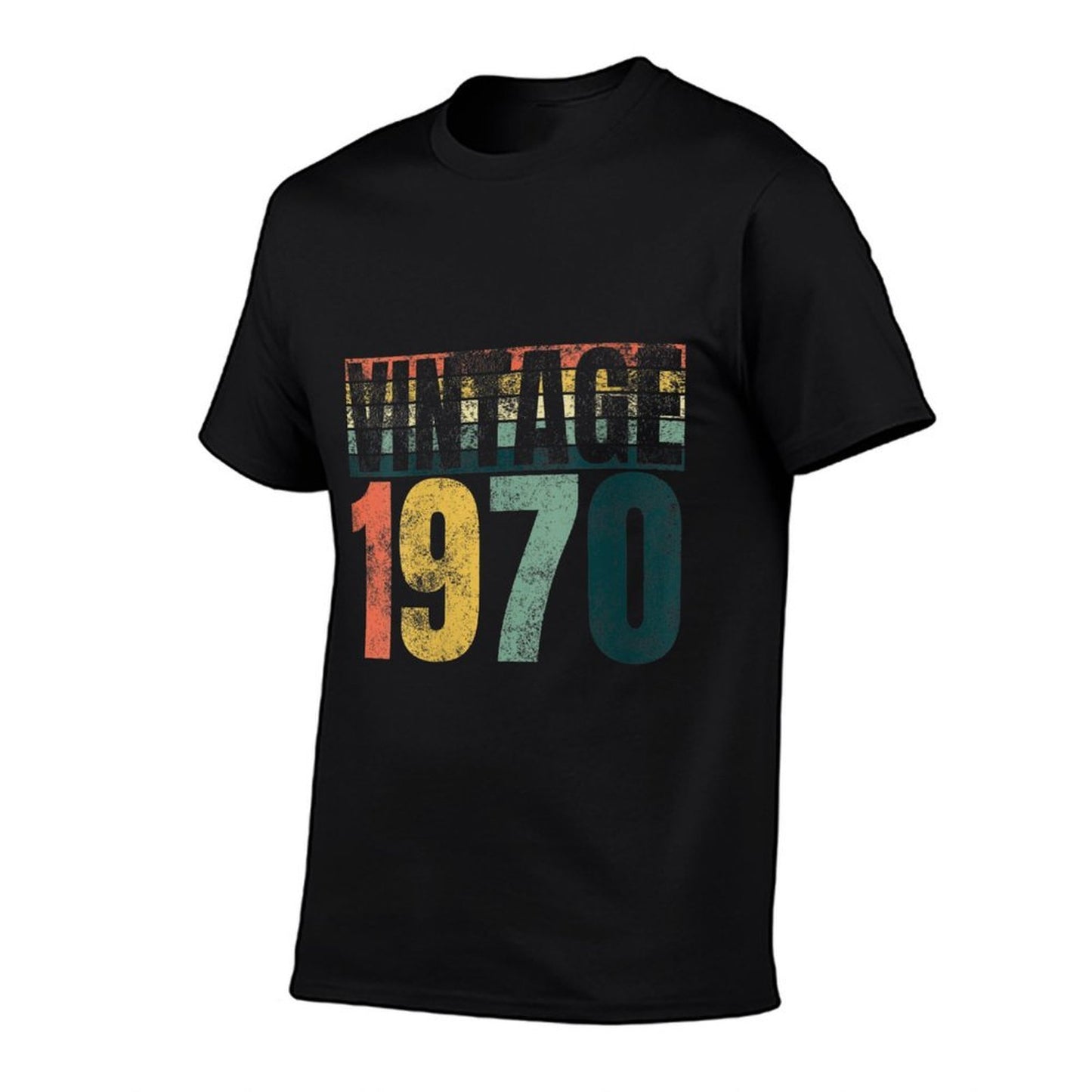 Womens Vintage 1970 Bday Turning 50 Gifts Distressed 50th Birthday Graphic-printed T-Shirt
