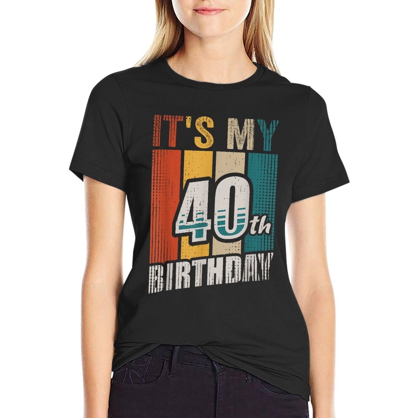 Vintage It's My 40th Birthday Cotton T-Shirt