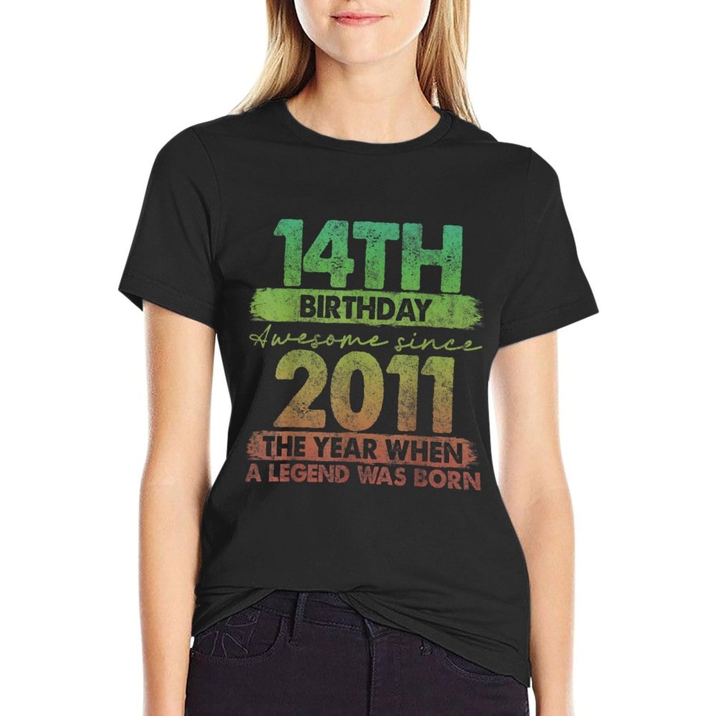 14 Year Old Gifts Vintage 2011 Limited Edition 14th Birthday Cotton T-Shirt