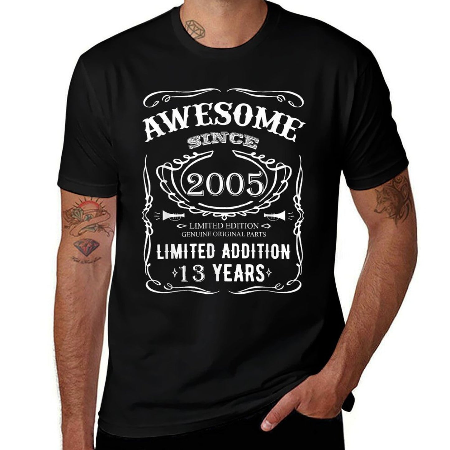 13th Birthday Happy Thirteen Years Old 2005 Gifts Polyester Blend T-Shirt