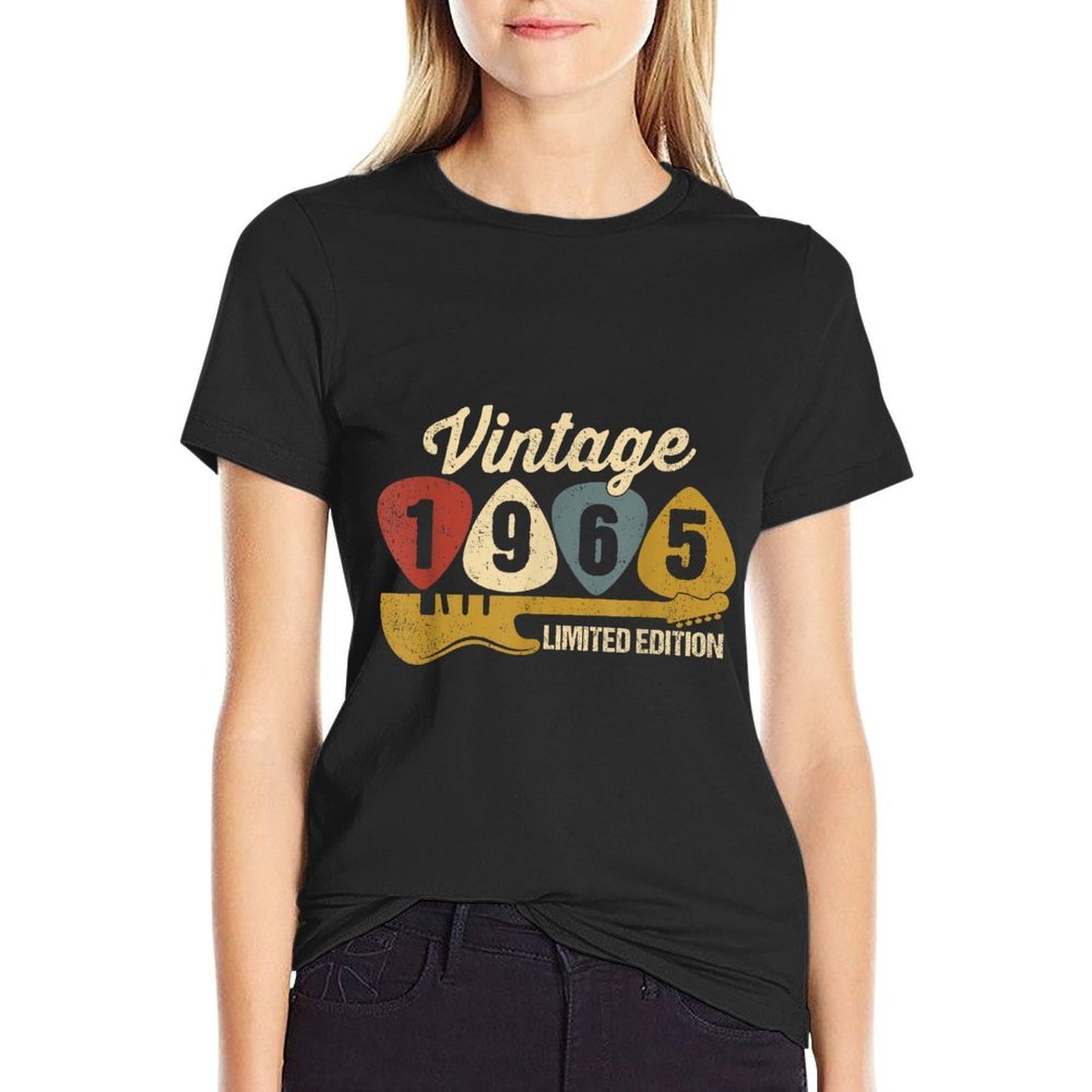Vintage 1965 Birthday Retro Guitar 57th Birthday Party Quick-drying T-Shirt