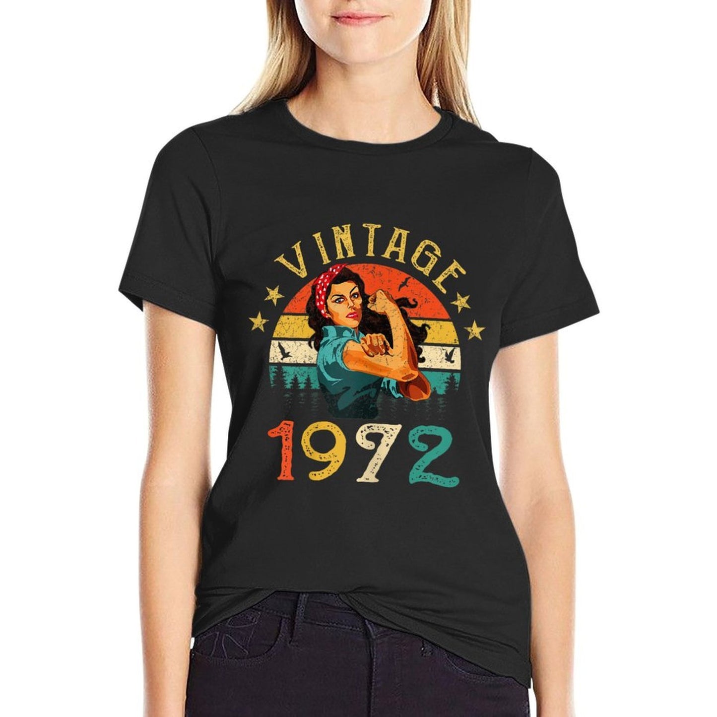 50th Birthday Gift Mrs Born 1972 Vintage 1972 Eco-friendly Material T-Shirt