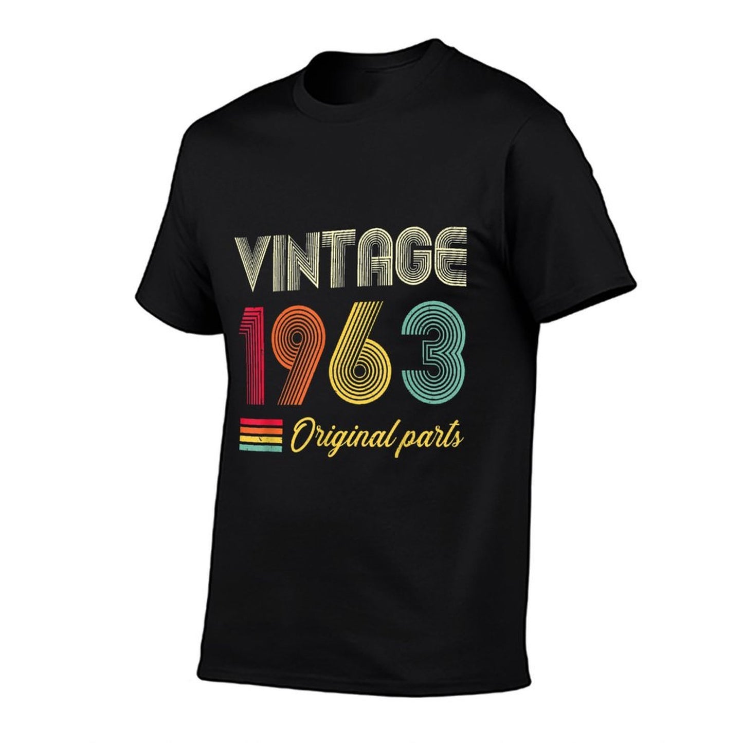 Vintage 1963 Original Parts 60 Years Old 60th Birthday Trendy Pattern T-Shirt