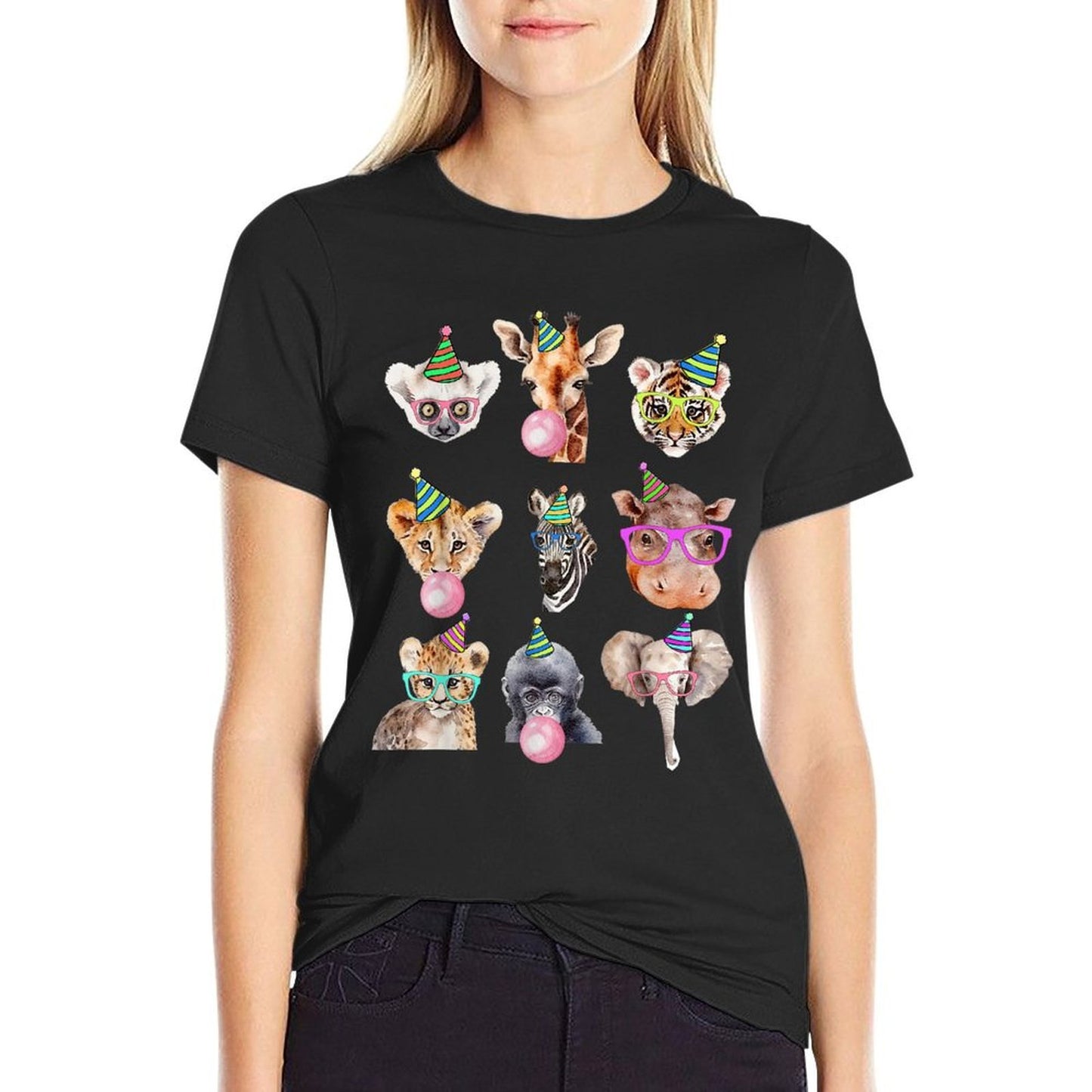 Zoo Animals Wildlife Birthday Party Zoo Day Animals Tagless Design T-Shirt