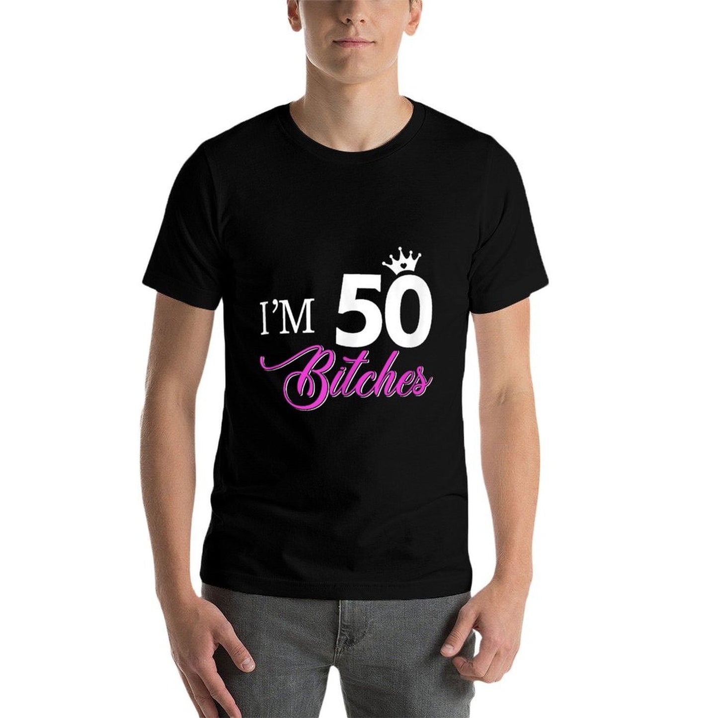 Womens Forty Years Old Birthday I'm 50 Bitches Women 50th Moisture-wicking T-Shirt