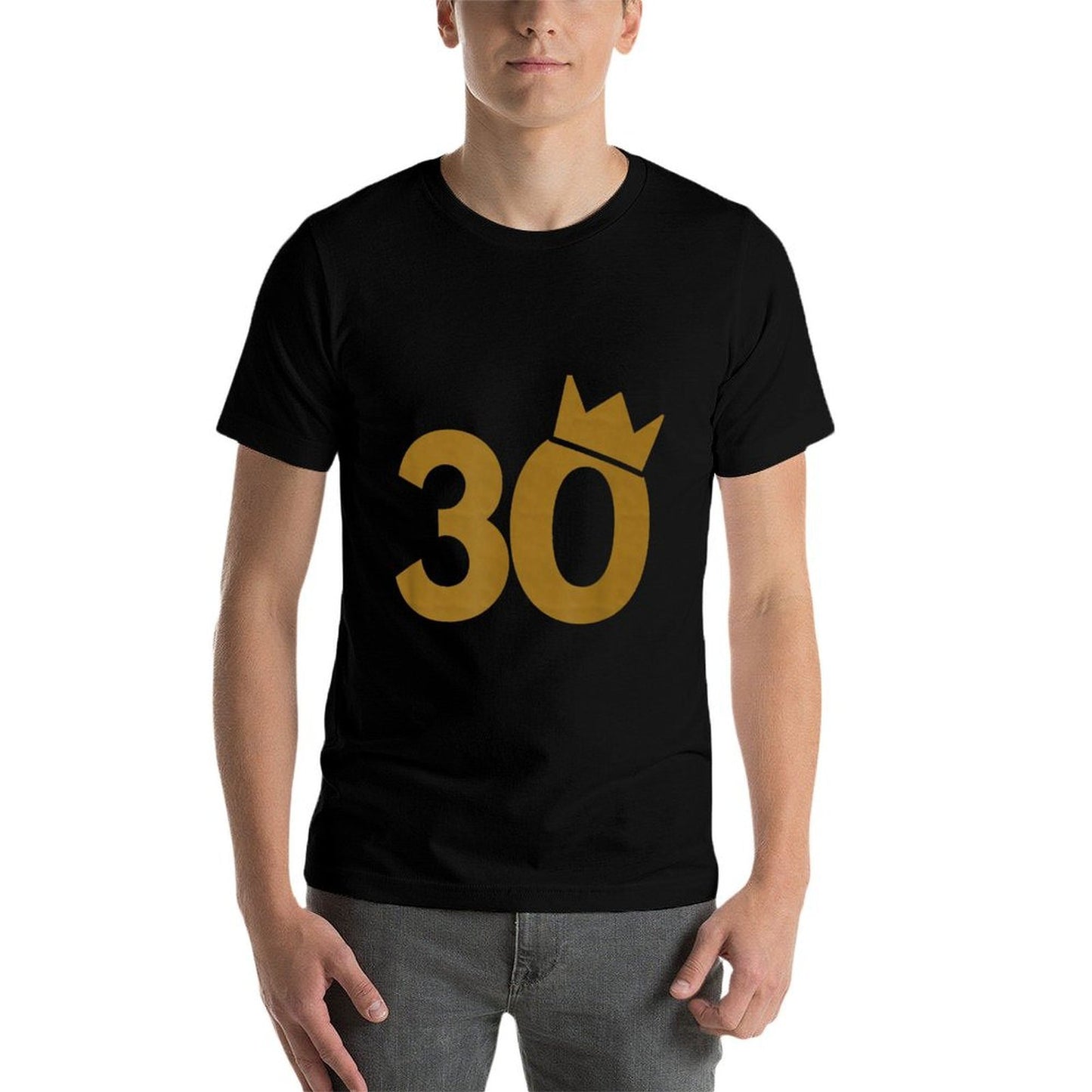 30 Gold Crown - 30th Birthday for Men And Women Summer-ready Fabric T-Shirt