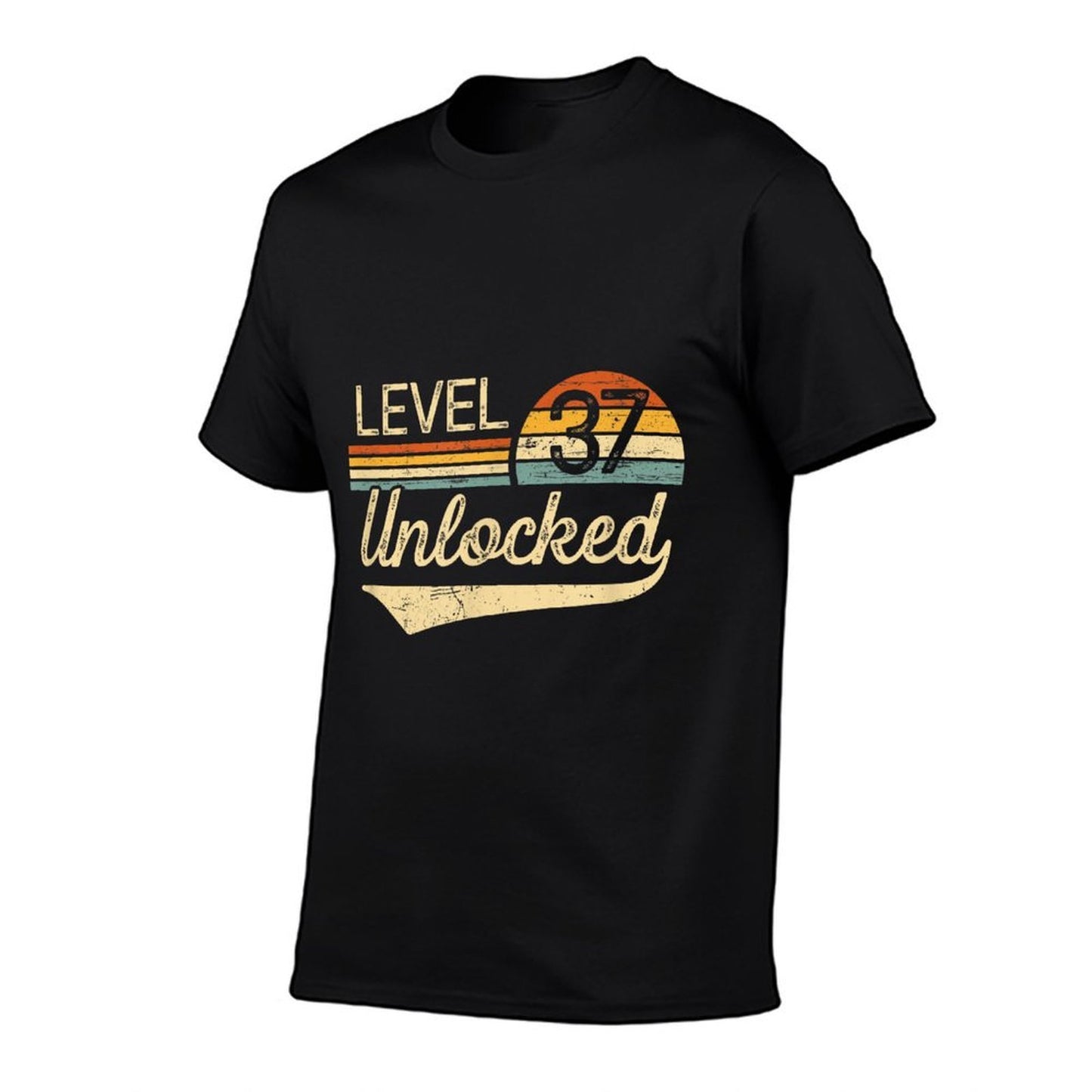 Unlocked Level 37 Vintage 37th Birthday Summer-ready Fabric T-Shirt
