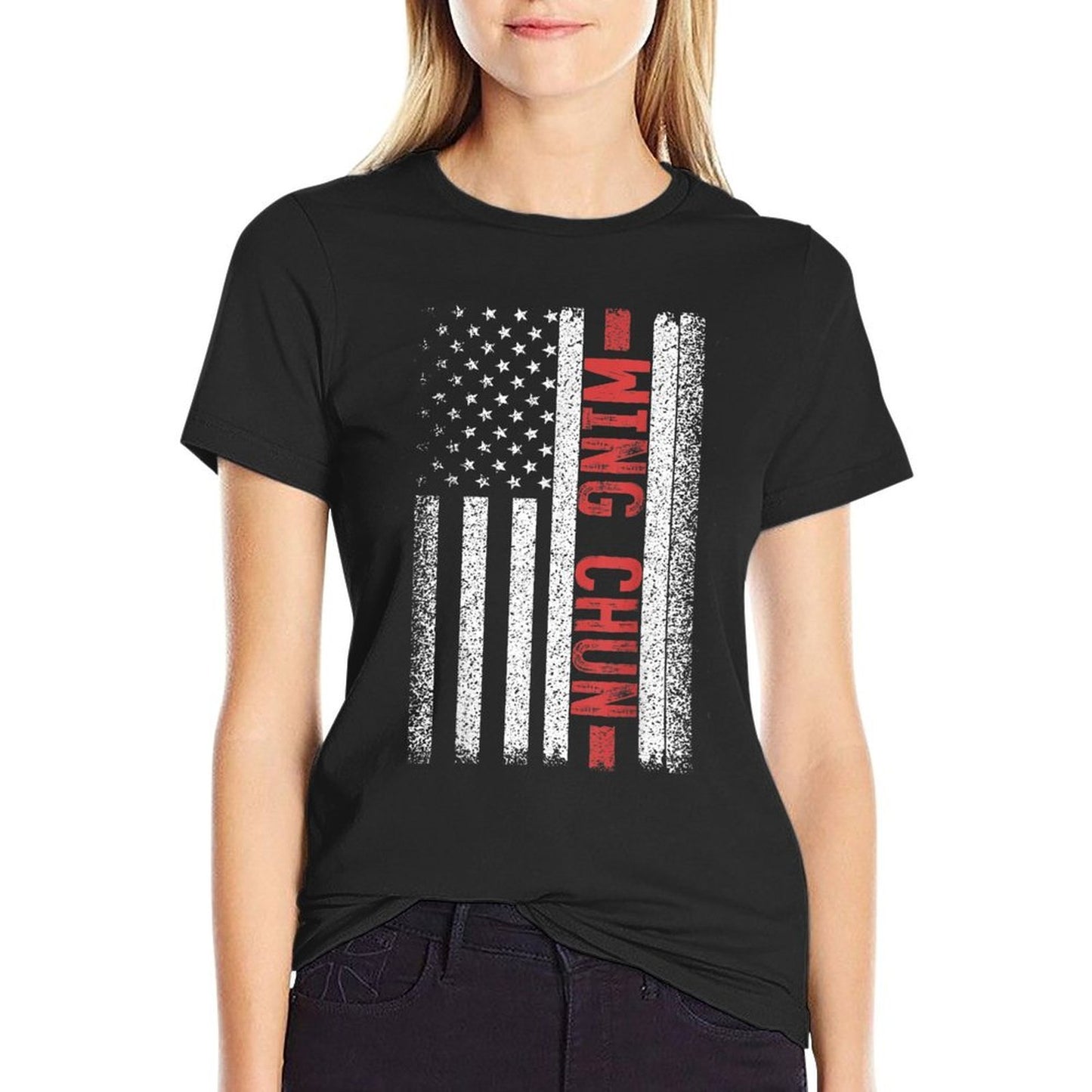 Wing Chun American 4th of July Vintage-inspired T-Shirt
