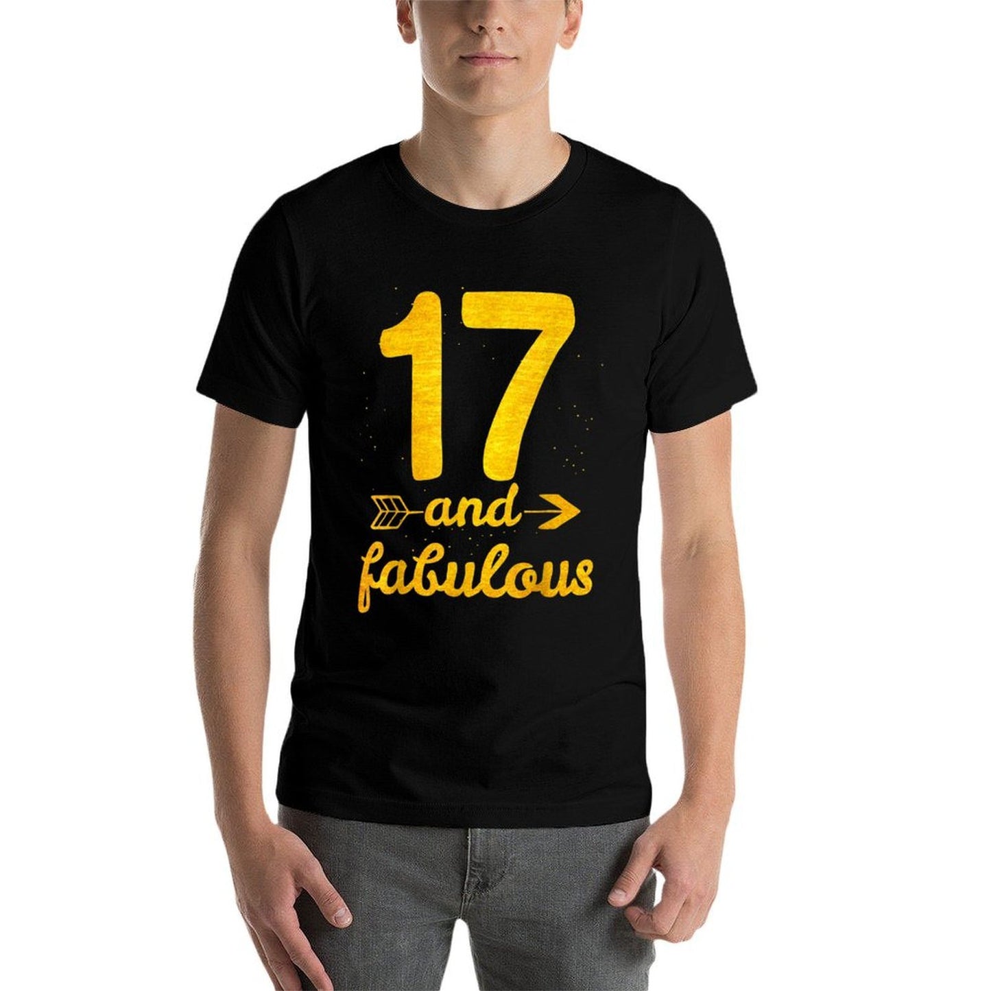 17 And Fabulous 17 Years Old Flamingo Lover 17th Birthday Odor-resistant T-Shirt