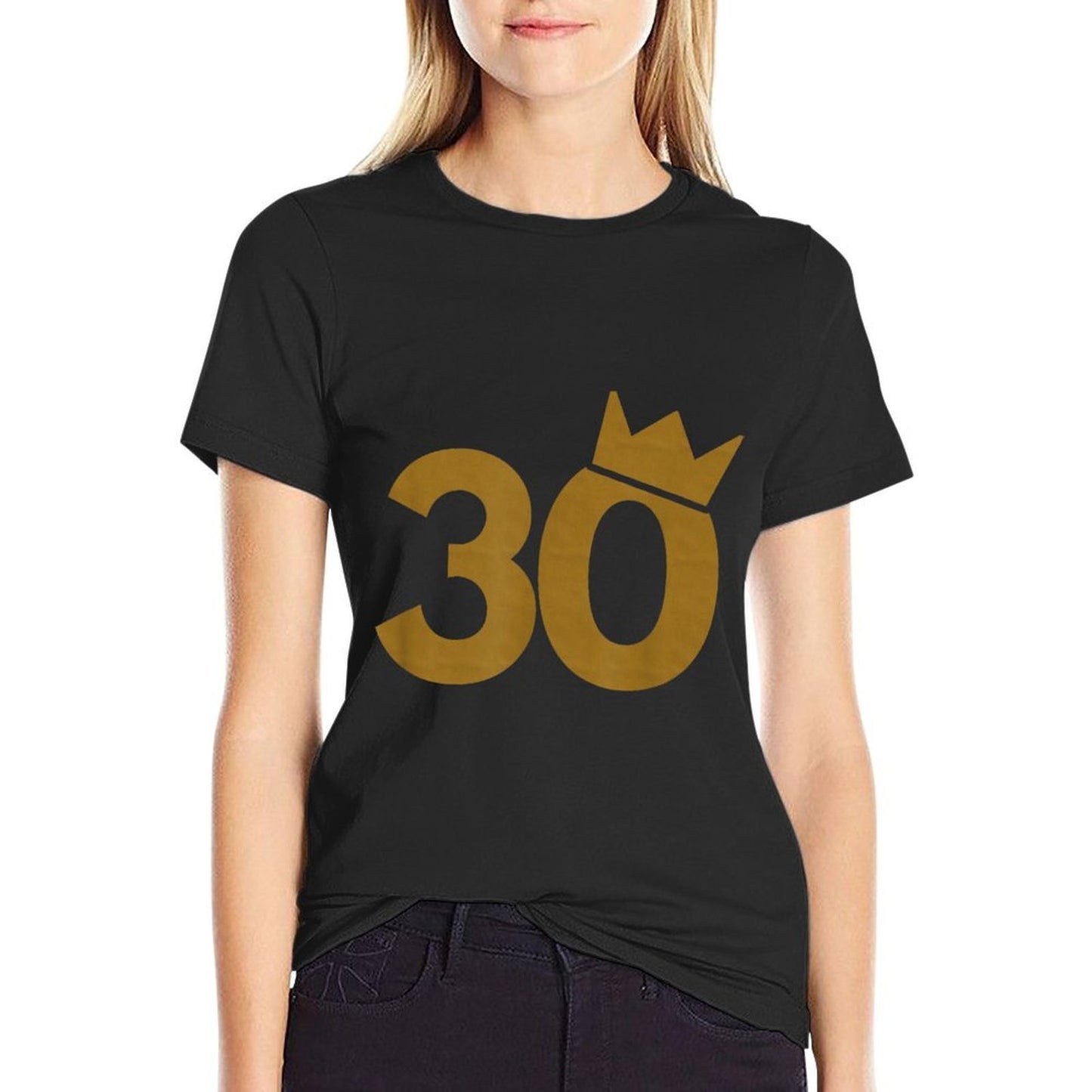 30 Gold Crown - 30th Birthday for Men And Women Summer-ready Fabric T-Shirt