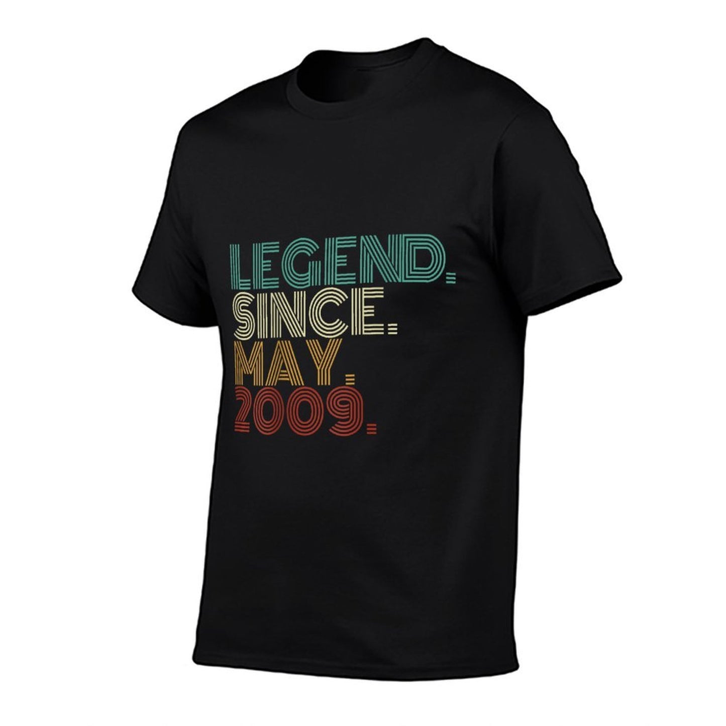 16 Years Old Legend Since May 2009 16th Birthday Summer-ready Fabric T-Shirt