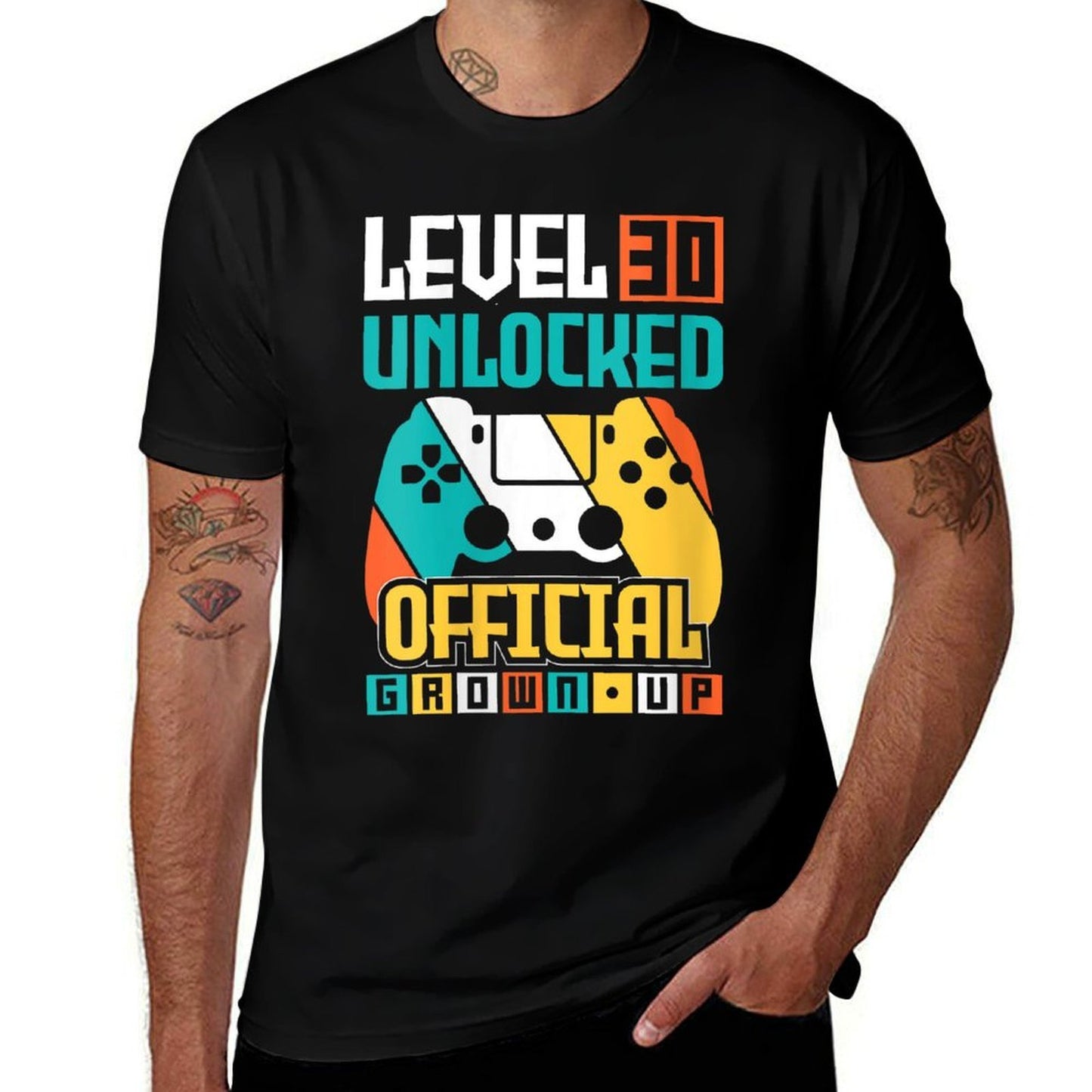 Womens Vintage 30th Birthday Gamer 30 Year Old Gifts 30th Birthday Polyester Blend T-Shirt