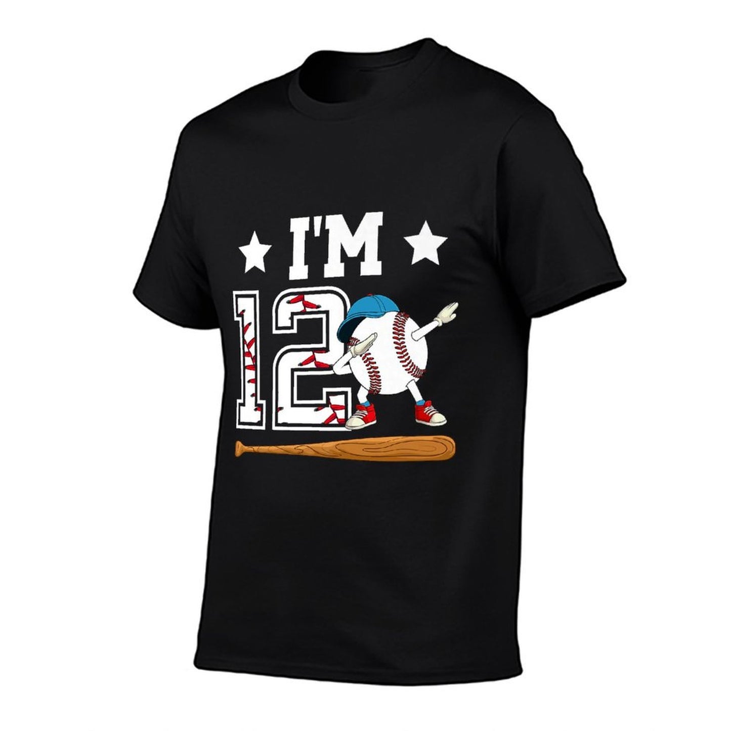 12th Baseball Birthday Twelve Year Old Baseball Player Premium Relaxed-fit T-Shirt