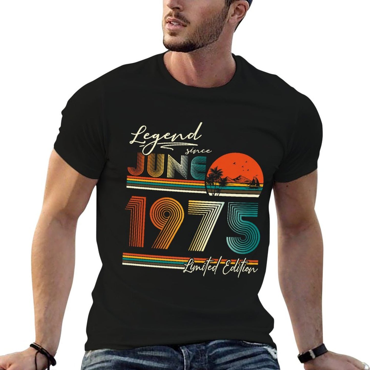 50 Years Old Legend Since June 1975 50th Birthday Men Women Premium Odor-resistant T-Shirt