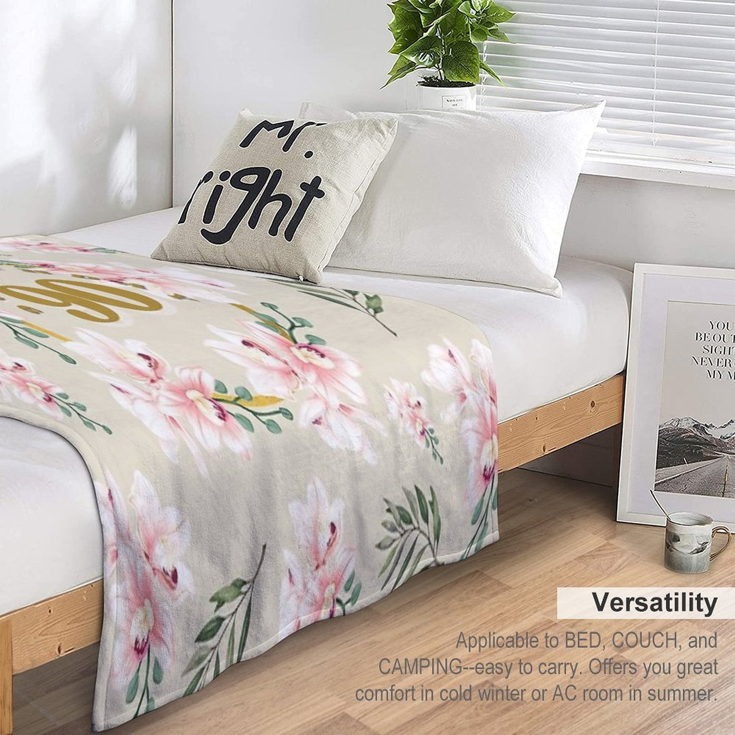 90th Happy Birthday Shrink-resistant Throw Blanket