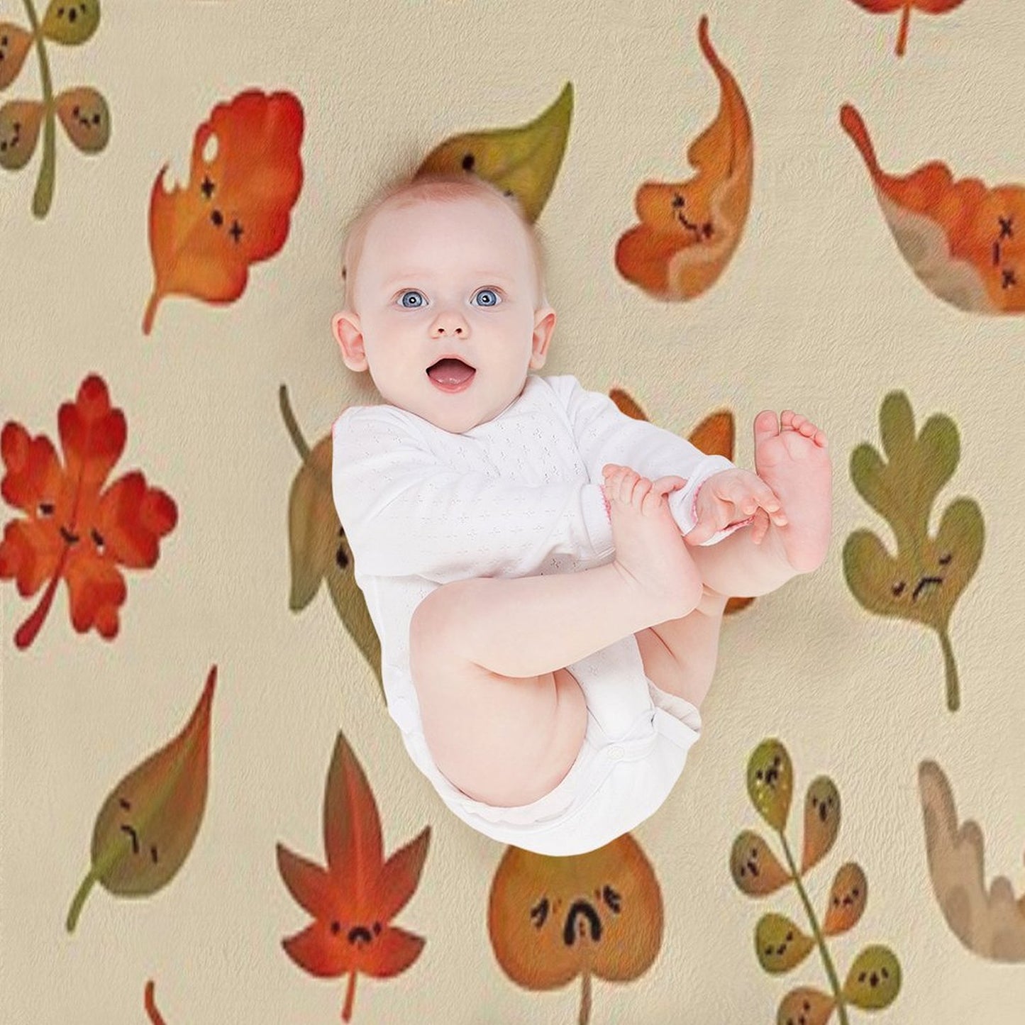 Sad Fallen Leaves Versatility Throw Blanket