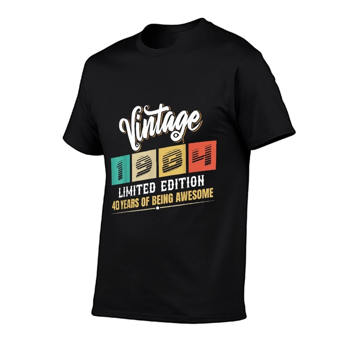 40 Years Old 1984 Funny Original Parts Vintage 40th Birthday High-quality Stitching T-Shirt