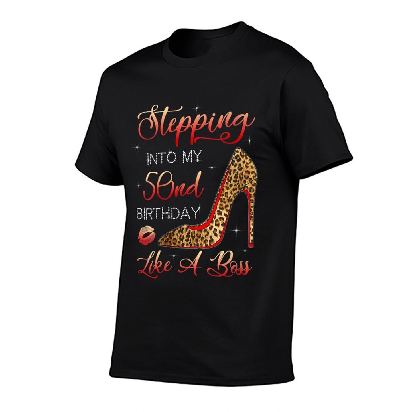 Womens Stepping Into My 50th Birthday Like A Boss Since 1971 Mother Fade-proof Color T-Shirt