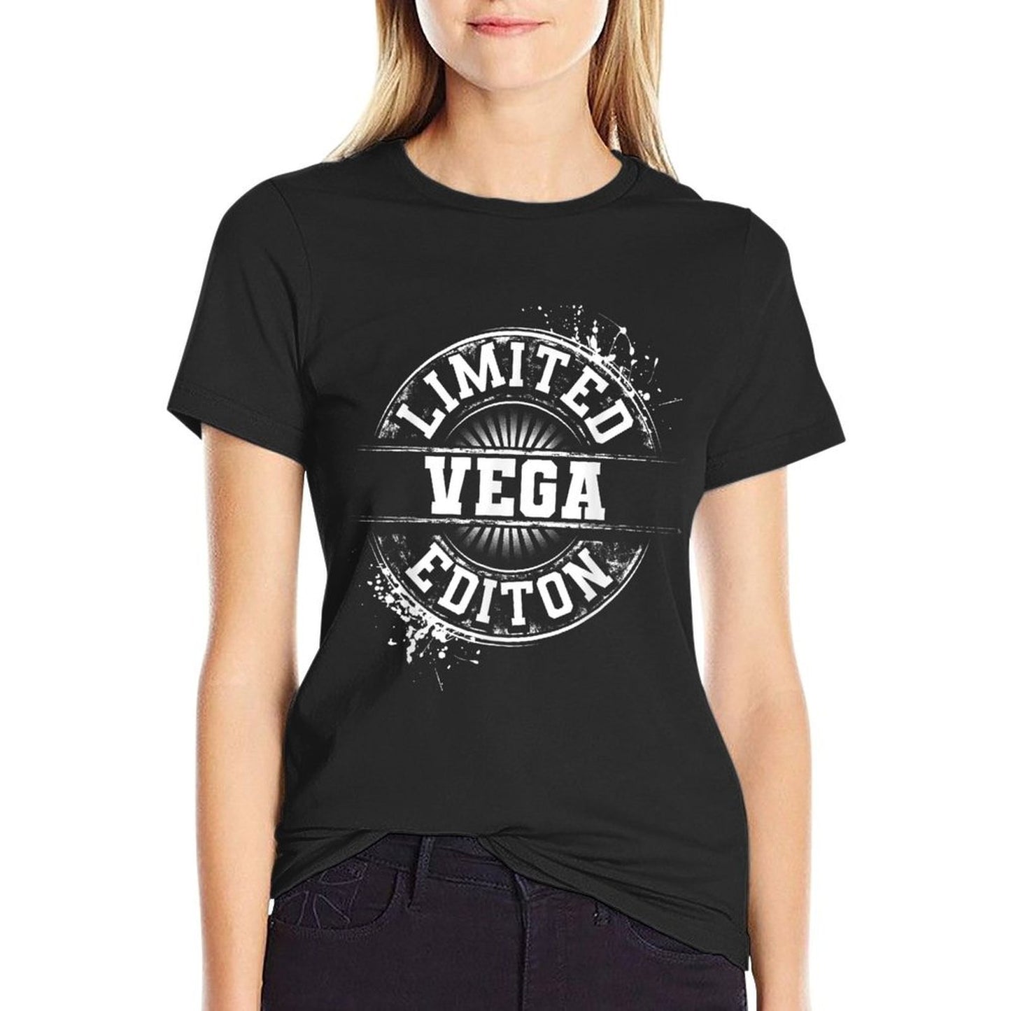 VEGA Funny Surname Family Tree Birthday Reunion Gift Idea Heathered Texture T-Shirt