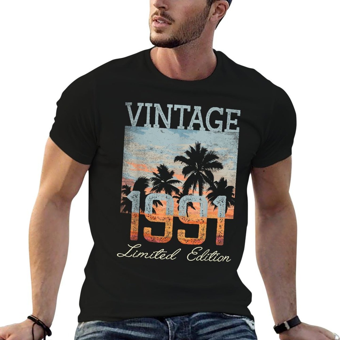 Vintage 1991 Limited Edition 34th Birthday 34 Year Old Gifts Graphic-printed T-Shirt