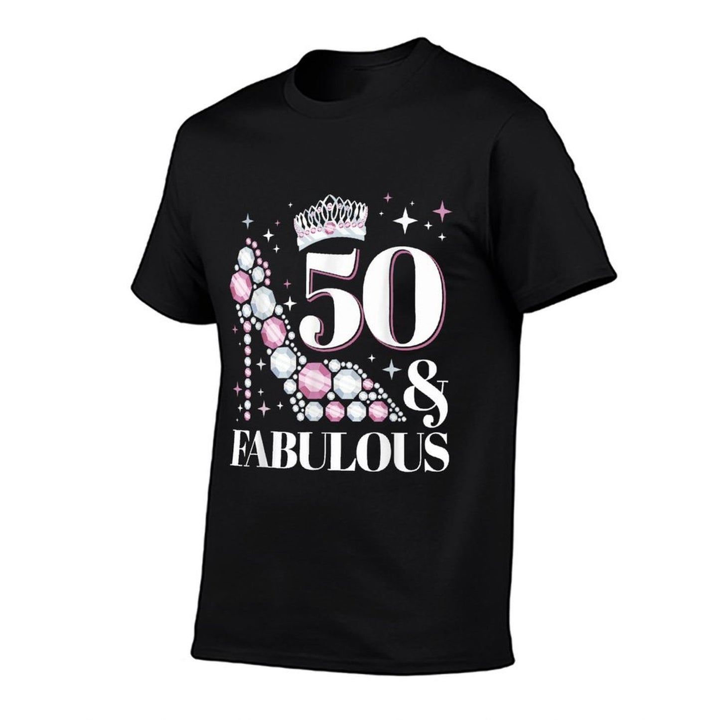 50 And Fabulous - High Heels 50th Birthday Slim-fit Cut T-Shirt