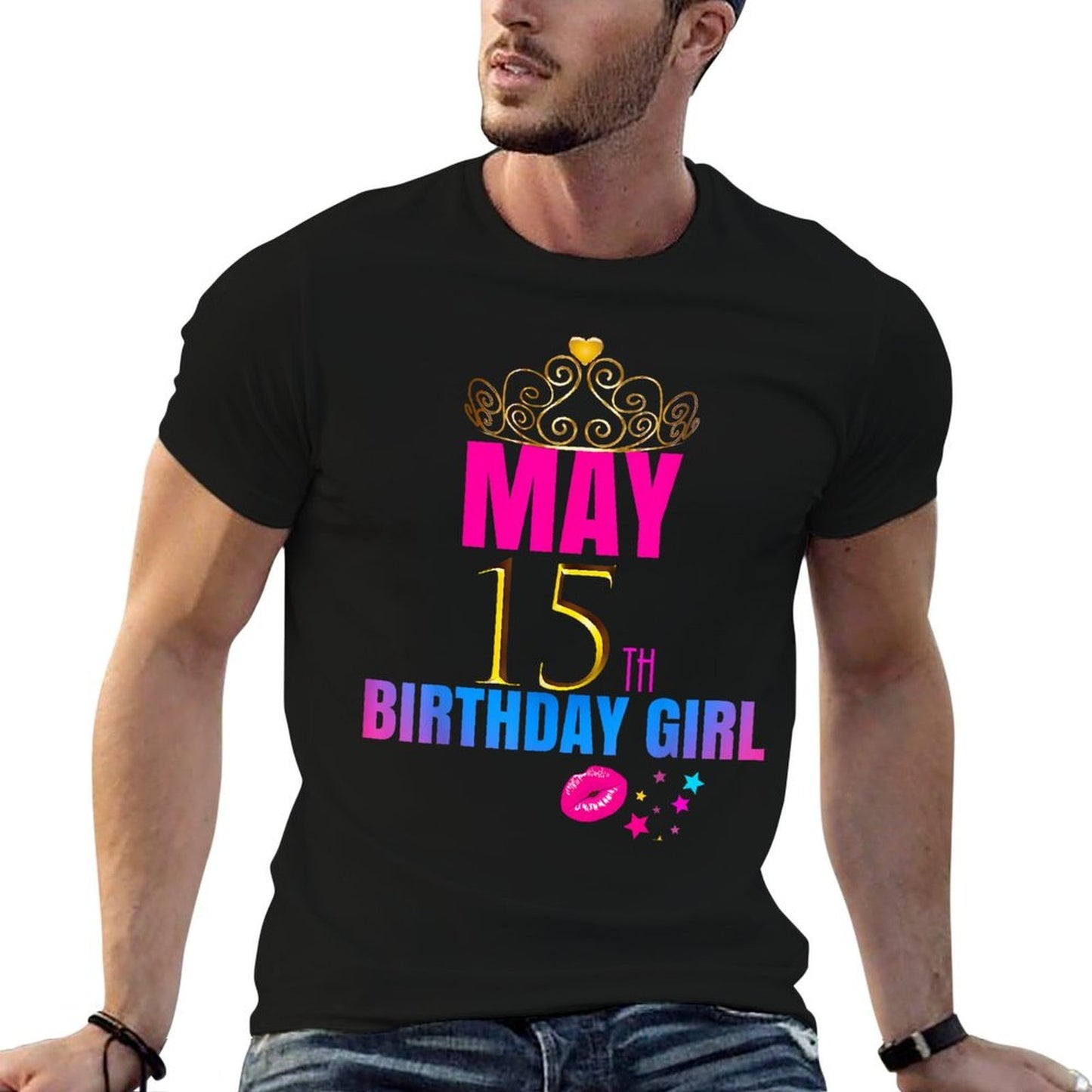Women Girly CUTE May 15th Birthday Girl Party Outfit Relaxed-fit T-Shirt
