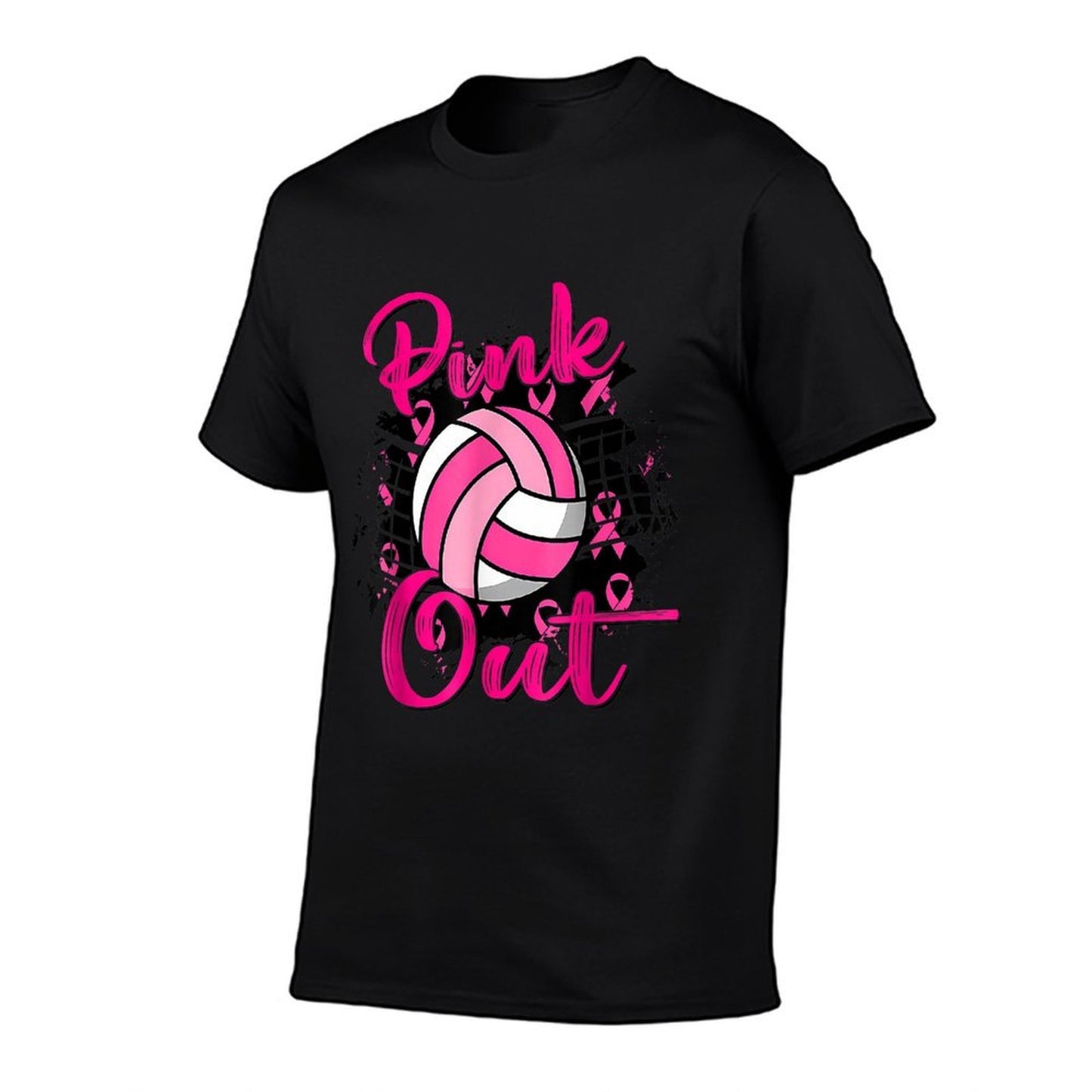 Volleyball Pink Out Breast Cancer Awareness Quick-drying T-Shirt