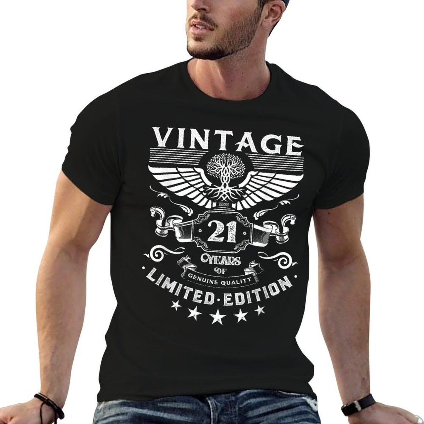 2002 Vintage Men 21st Birthdays for Men 2002 Easy-care T-Shirt