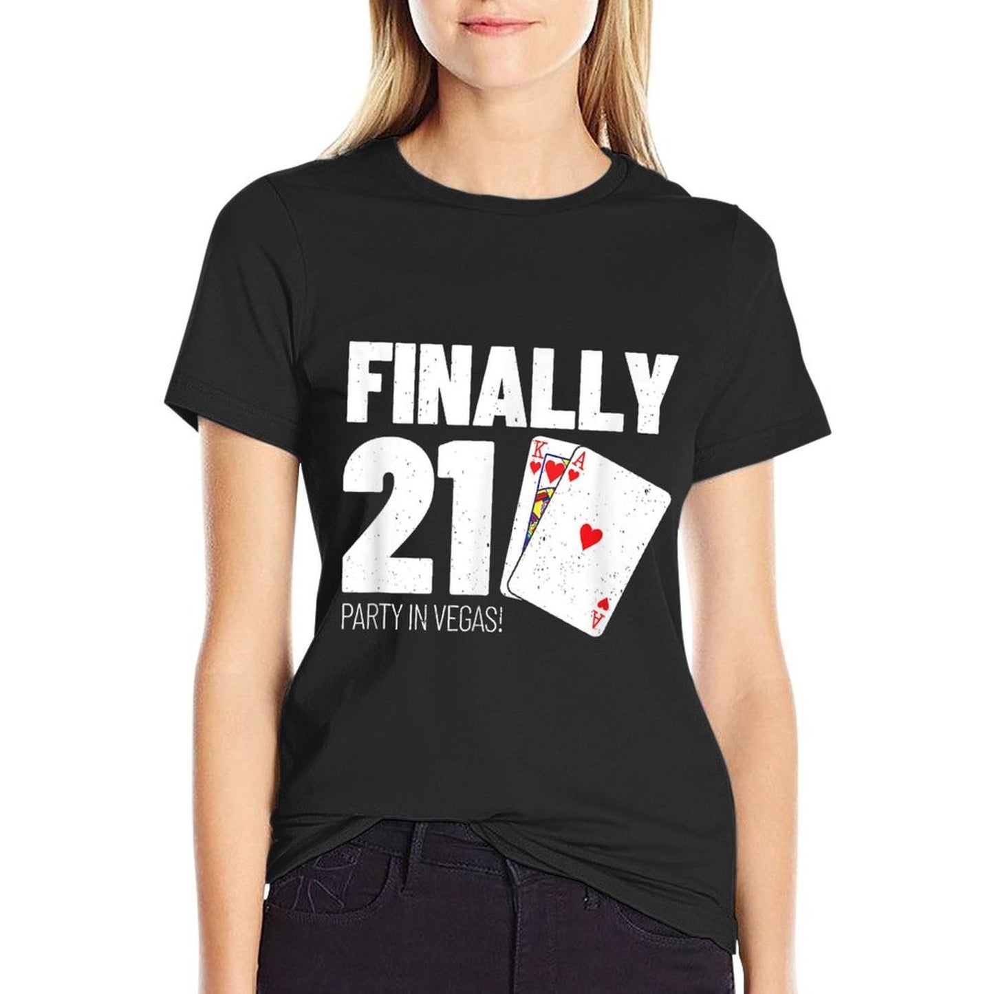 Vegas Birthday - Party in Las Vegas - Vegas 21st Birthday Trendy Pattern T-Shirt