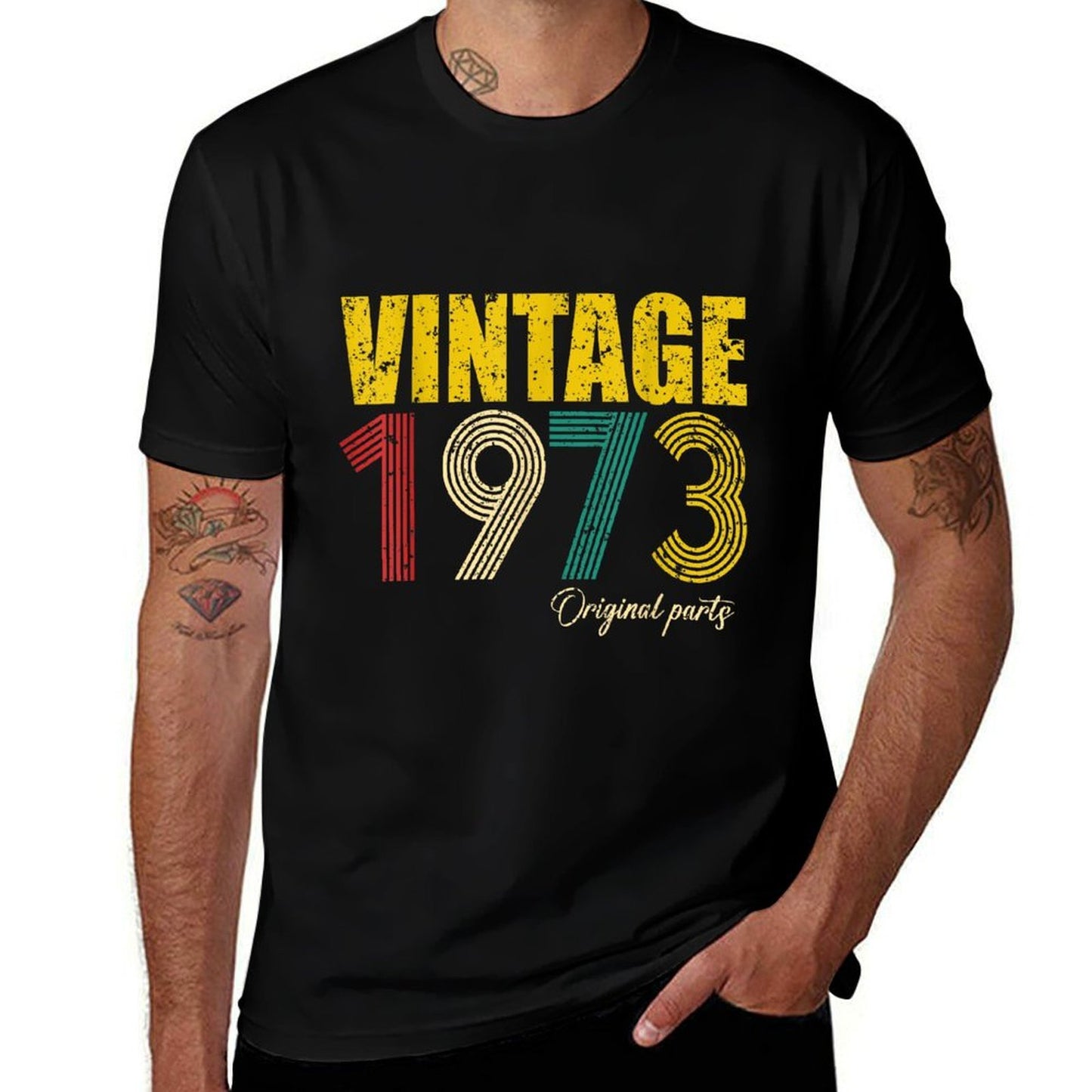 Vintage 1973 Original Parts 50th Birthday 50 Years Old Bday Eco-friendly Material T-Shirt