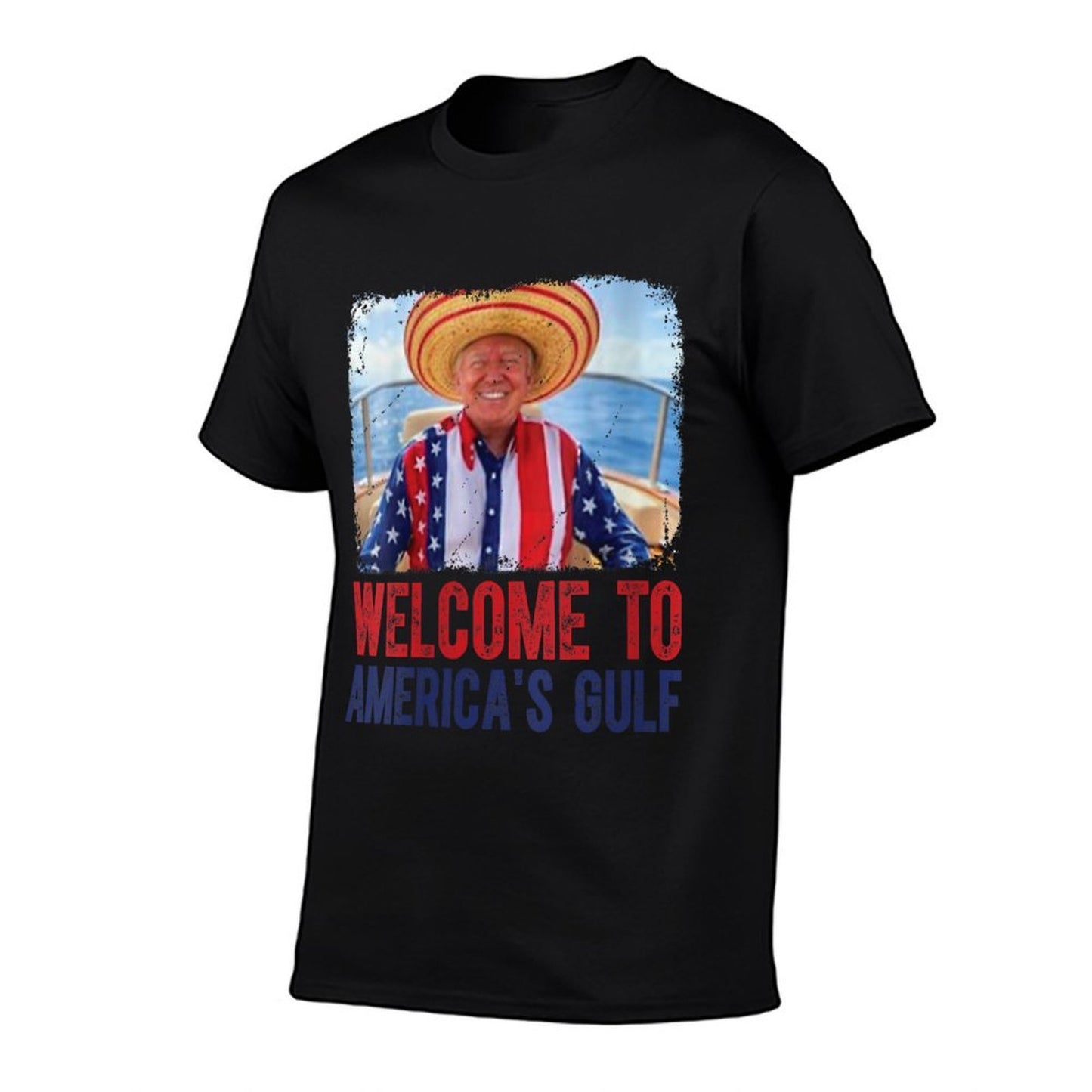 Womens Welcome To America's Gulf Mexico Women Men Dad Stretchy T-Shirt