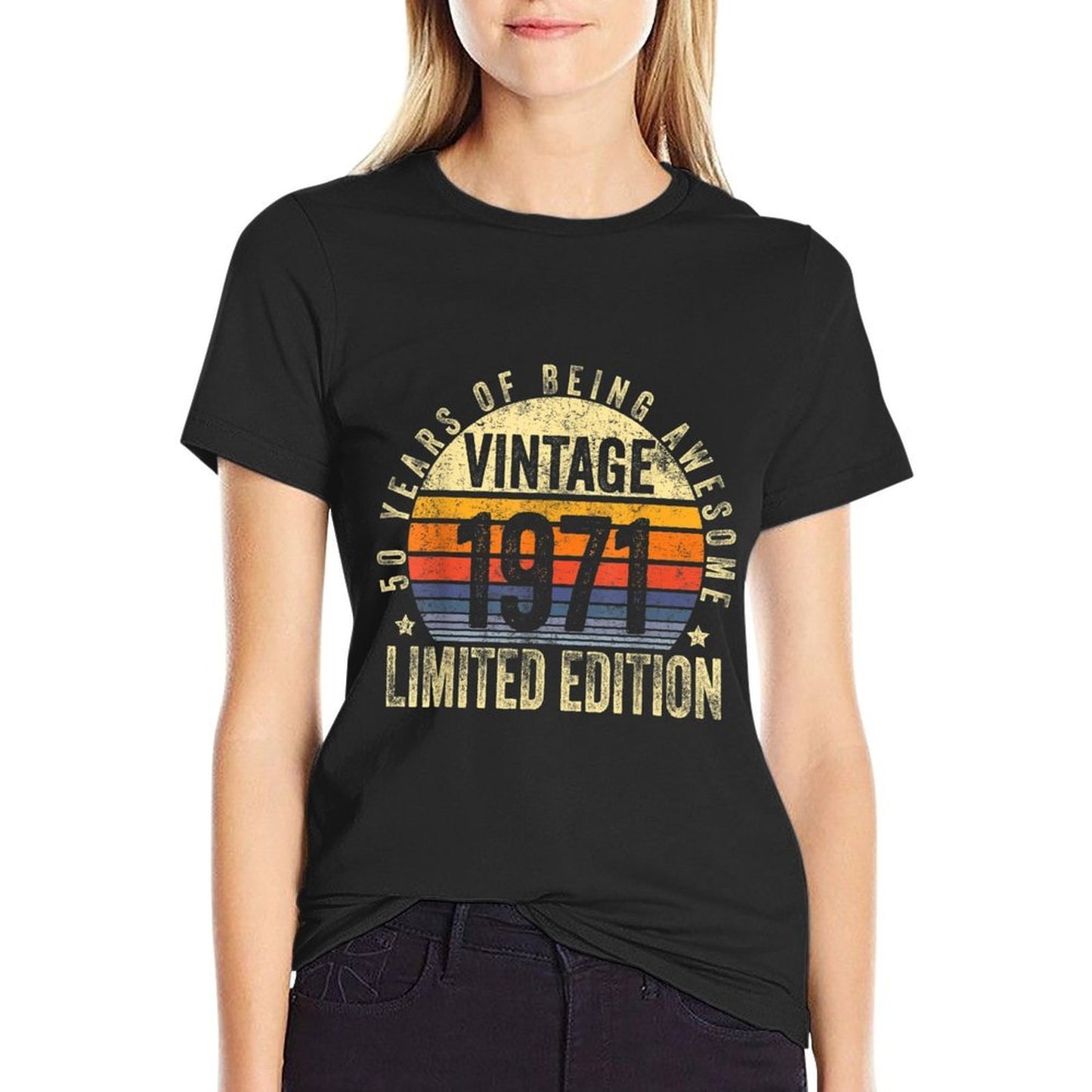 50 Year Old Gifts Vintage 1971 Limited Edition 50th Birthday High-quality Stitching T-Shirt