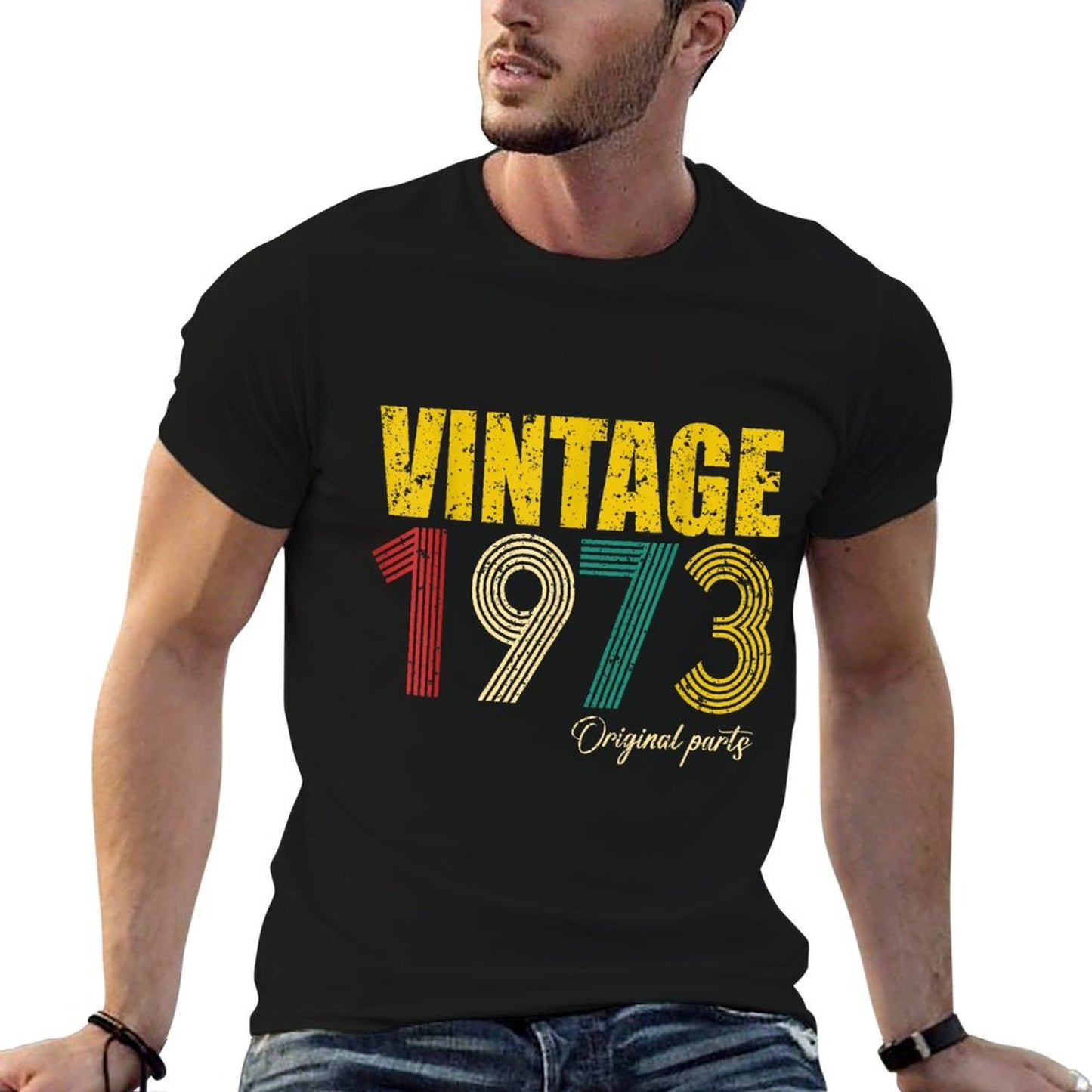 Vintage 1973 Original Parts 50th Birthday 50 Years Old Bday Eco-friendly Material T-Shirt