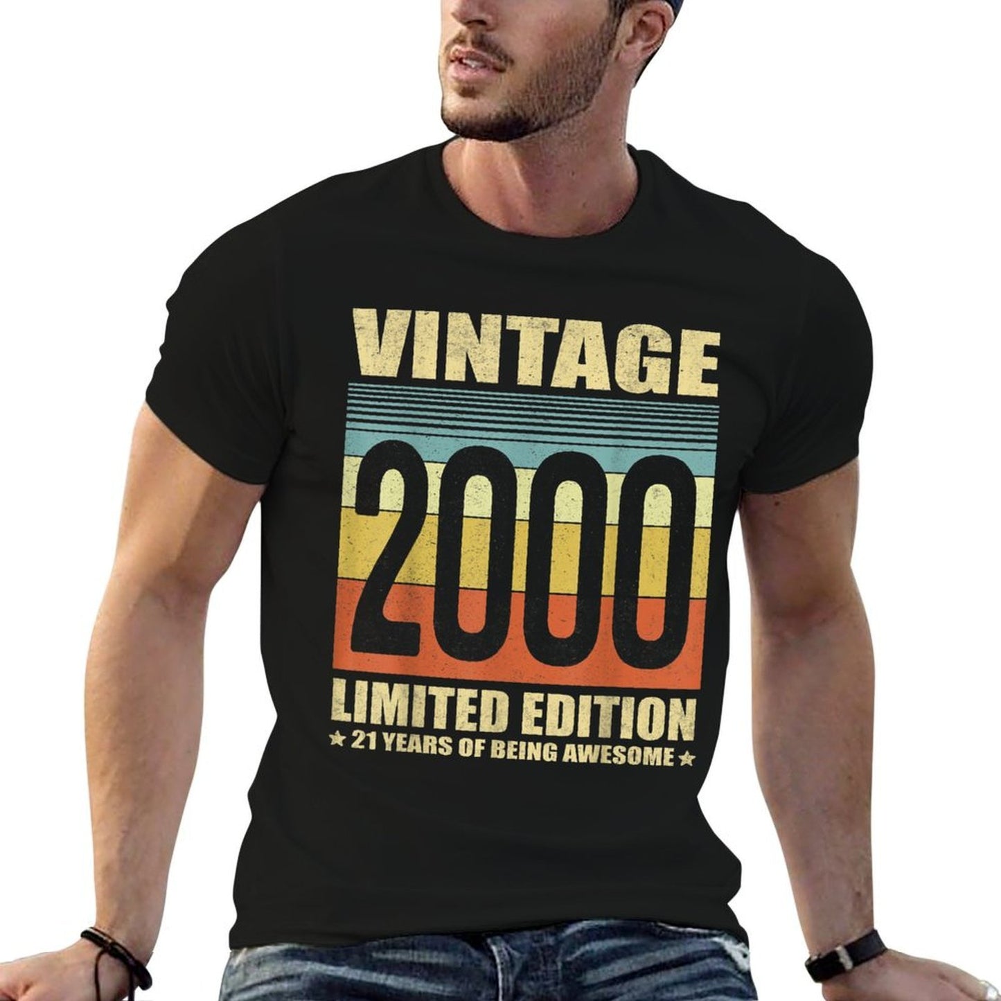 21 Year Old Gifts Vintage 2000 Limited Edition 21st Birthday Comfortable T-Shirt