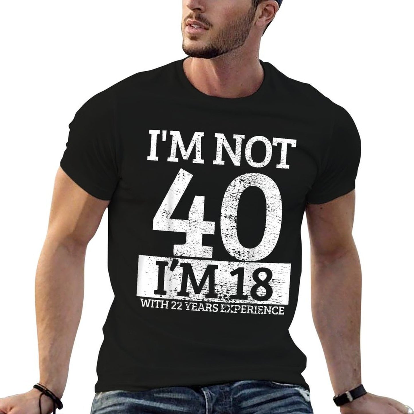 40th Birthday Fade-proof Color T-Shirt