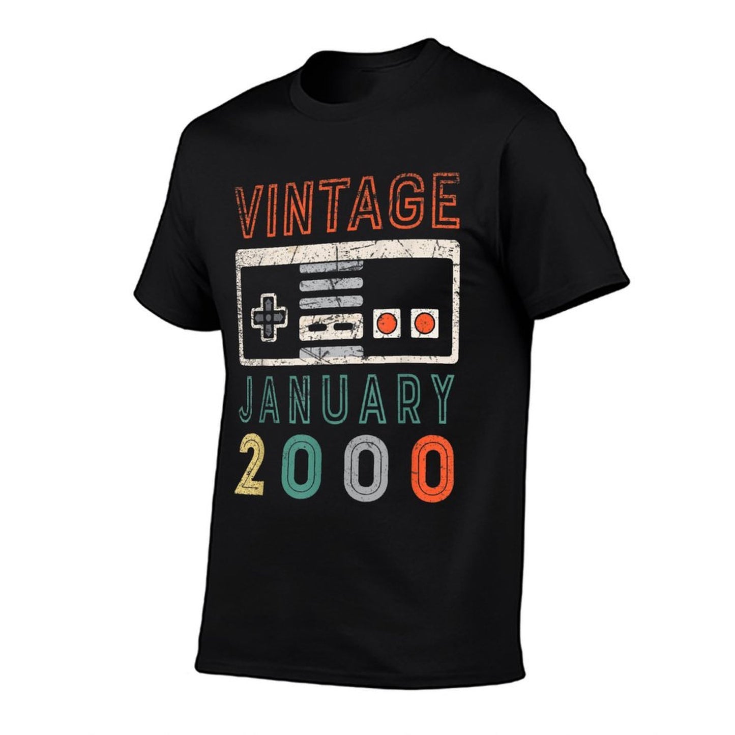 Vintage January 2000 21st Birthday 21 Year Old Oversized Silhouette T-Shirt