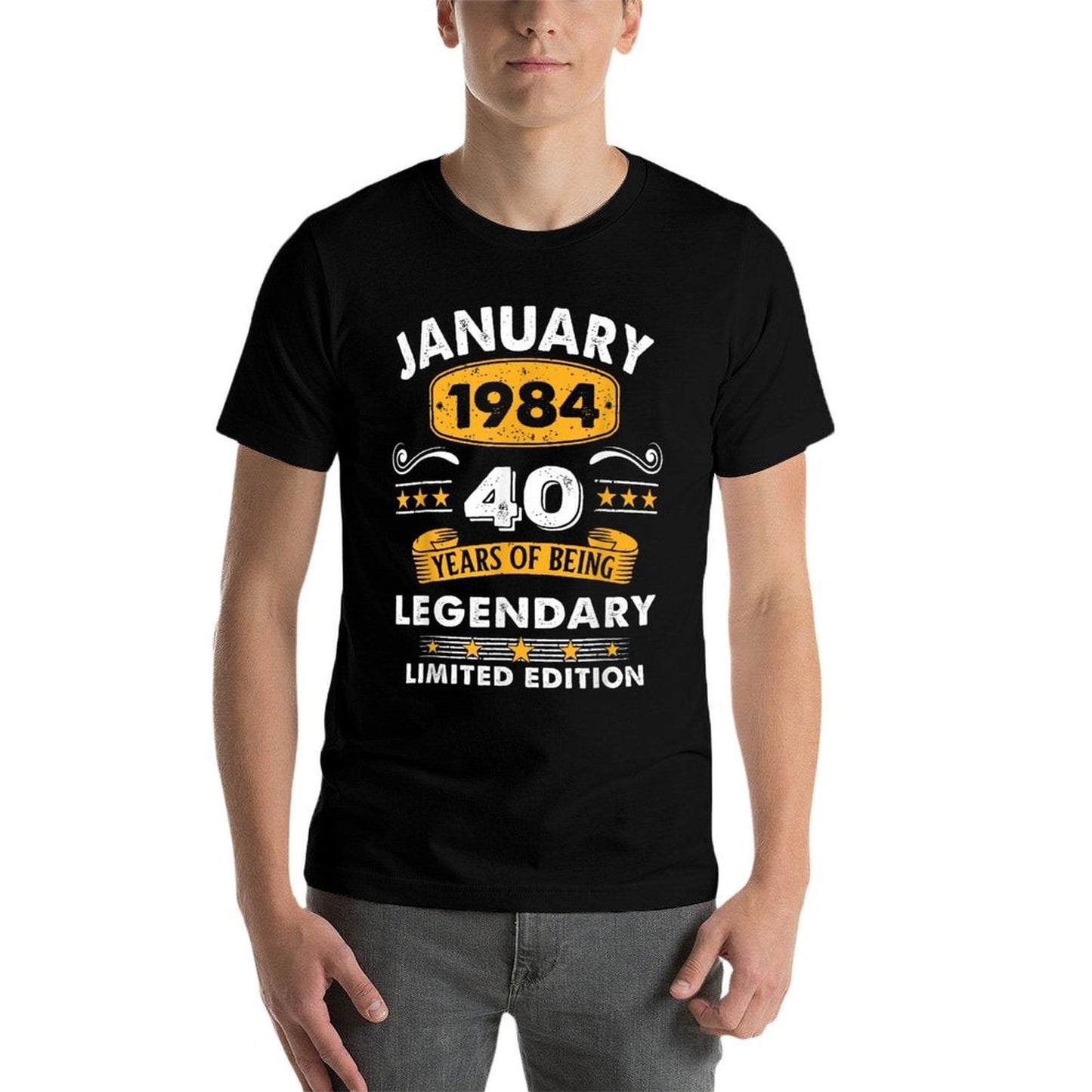 40 Years Old Legend Since January 1984 40th Birthday Soft T-Shirt