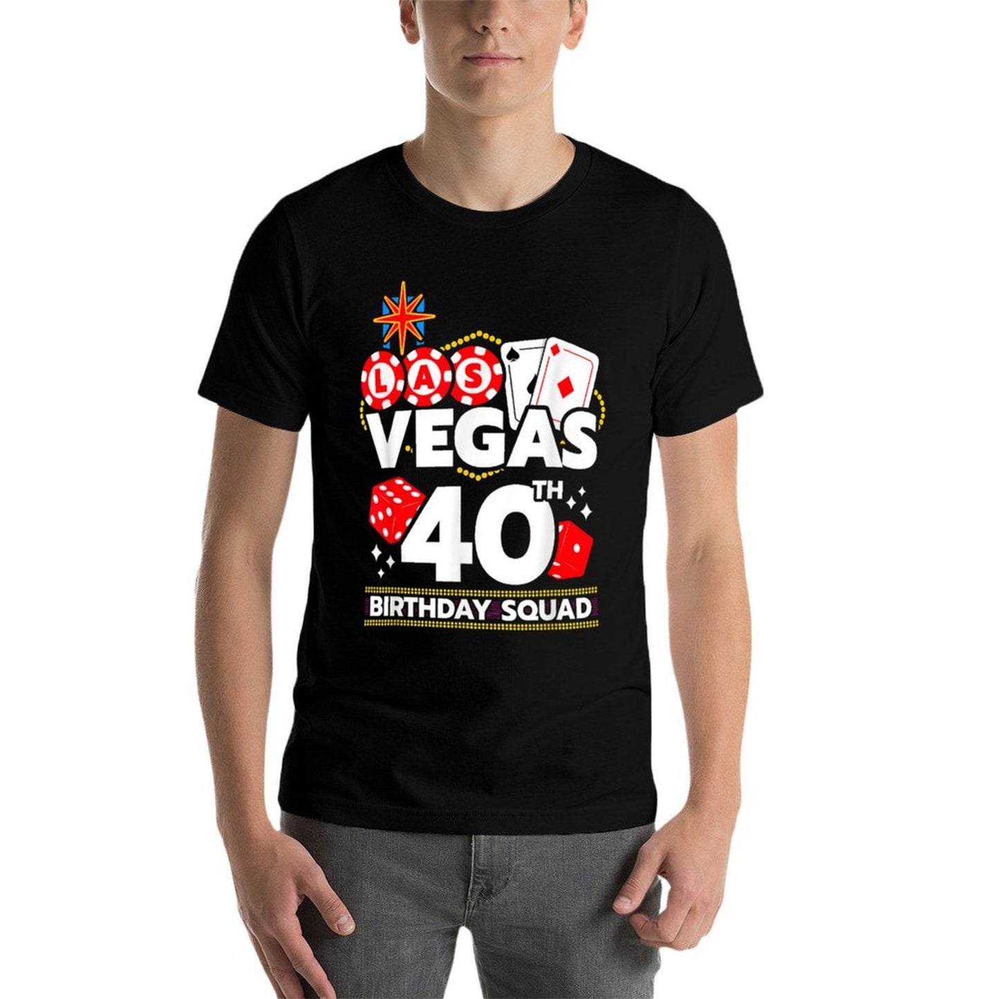 Vegas Birthday - Vegas 40th Birthday - Vegas Birthday Squad Odor-resistant T-Shirt