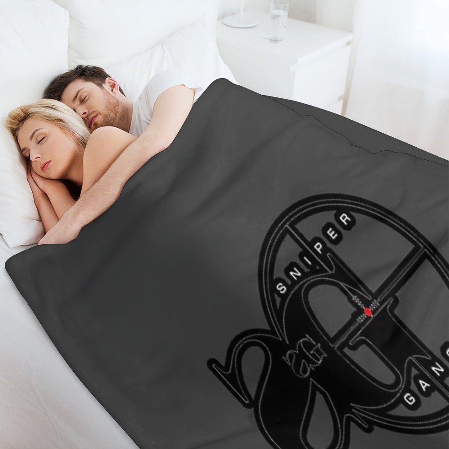 Snipergang Logo Kodak Black Comfort Throw Blanket